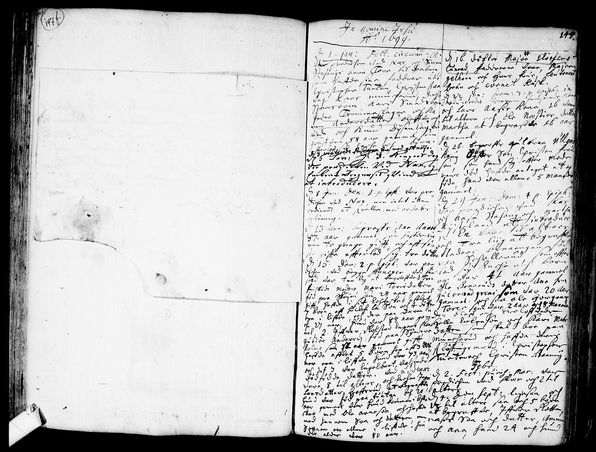 Nes prestekontor Kirkebøker, SAO/A-10410/F/Fa/L0001: Parish register (official) no. I 1, 1689-1716, p. 148