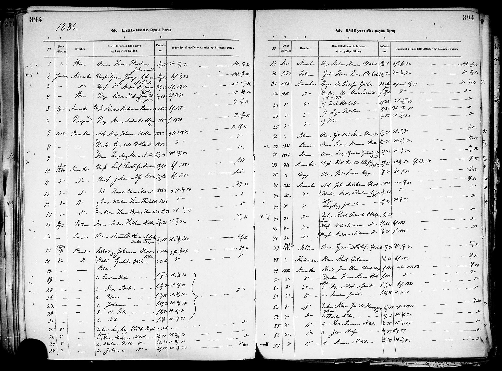 Holla kirkebøker, SAKO/A-272/F/Fa/L0008: Parish register (official) no. 8, 1882-1897, p. 394