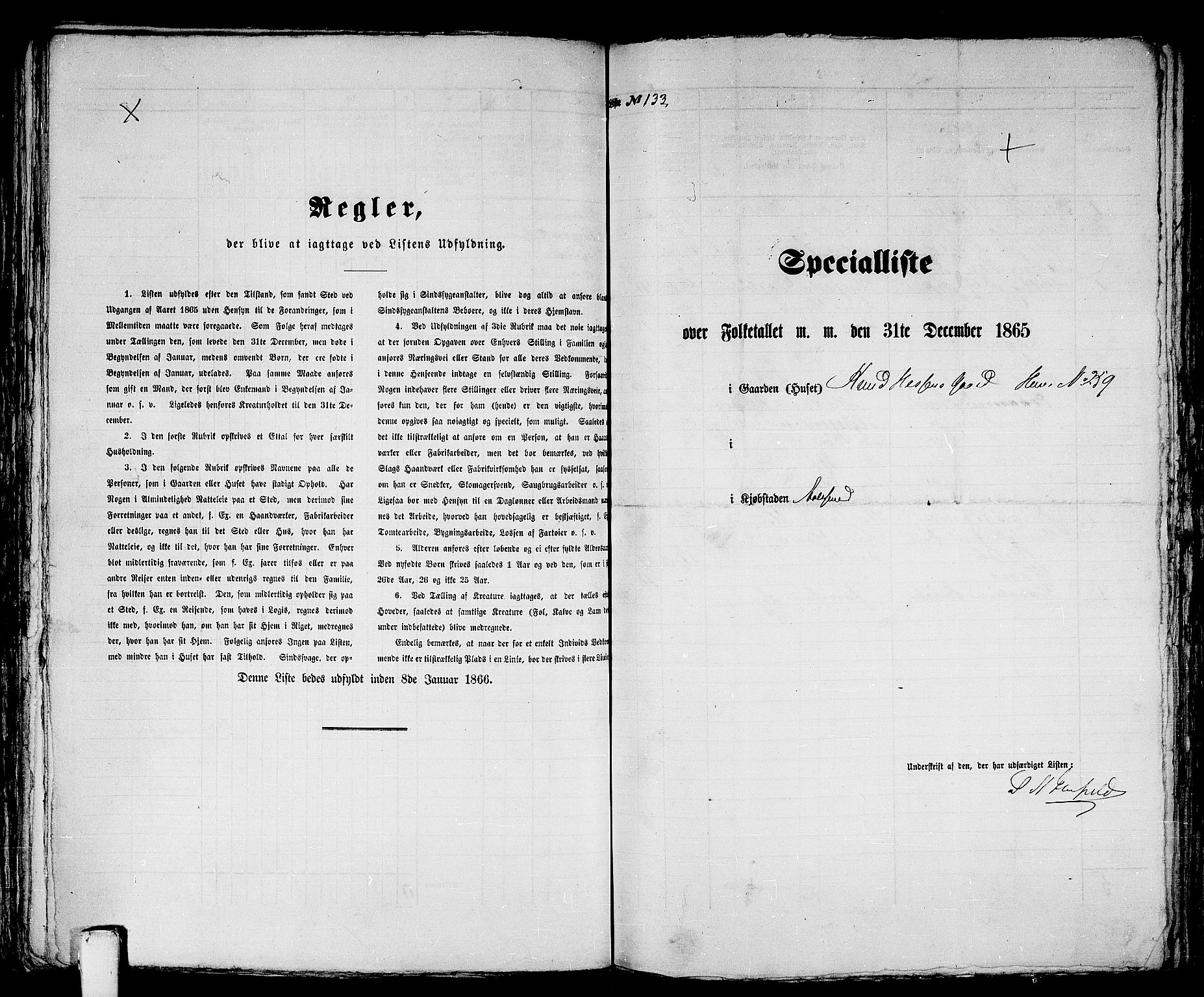 RA, 1865 census for Ålesund, 1865, p. 281