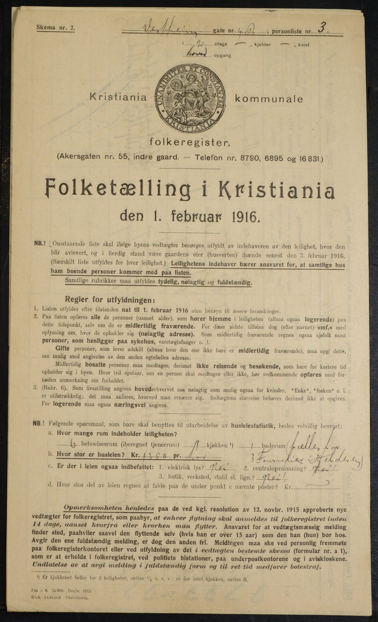 OBA, Municipal Census 1916 for Kristiania, 1916, p. 126202