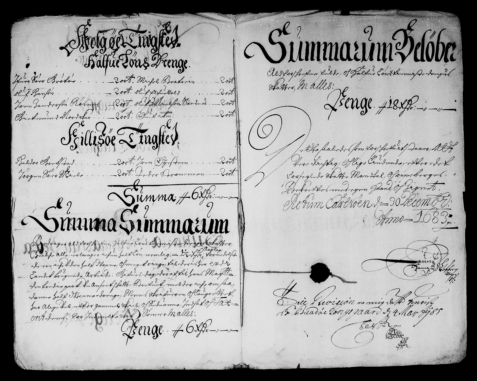 Rentekammeret inntil 1814, Reviderte regnskaper, Stiftamtstueregnskaper, Trondheim stiftamt og Nordland amt, AV/RA-EA-6044/R/Rg/L0074: Trondheim stiftamt og Nordland amt, 1683