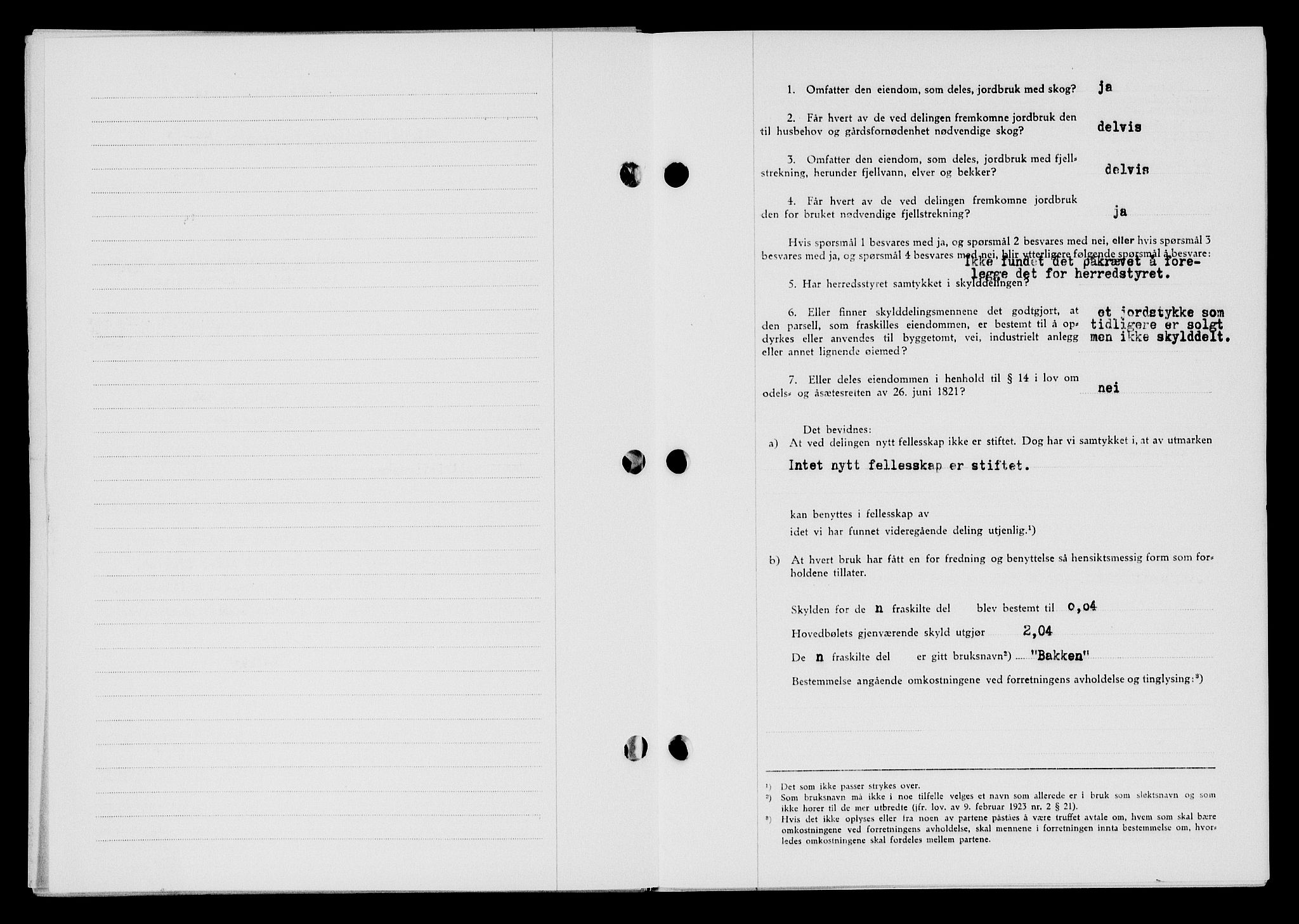 Flekkefjord sorenskriveri, AV/SAK-1221-0001/G/Gb/Gba/L0060: Mortgage book no. A-8, 1945-1946, Diary no: : 411/1946