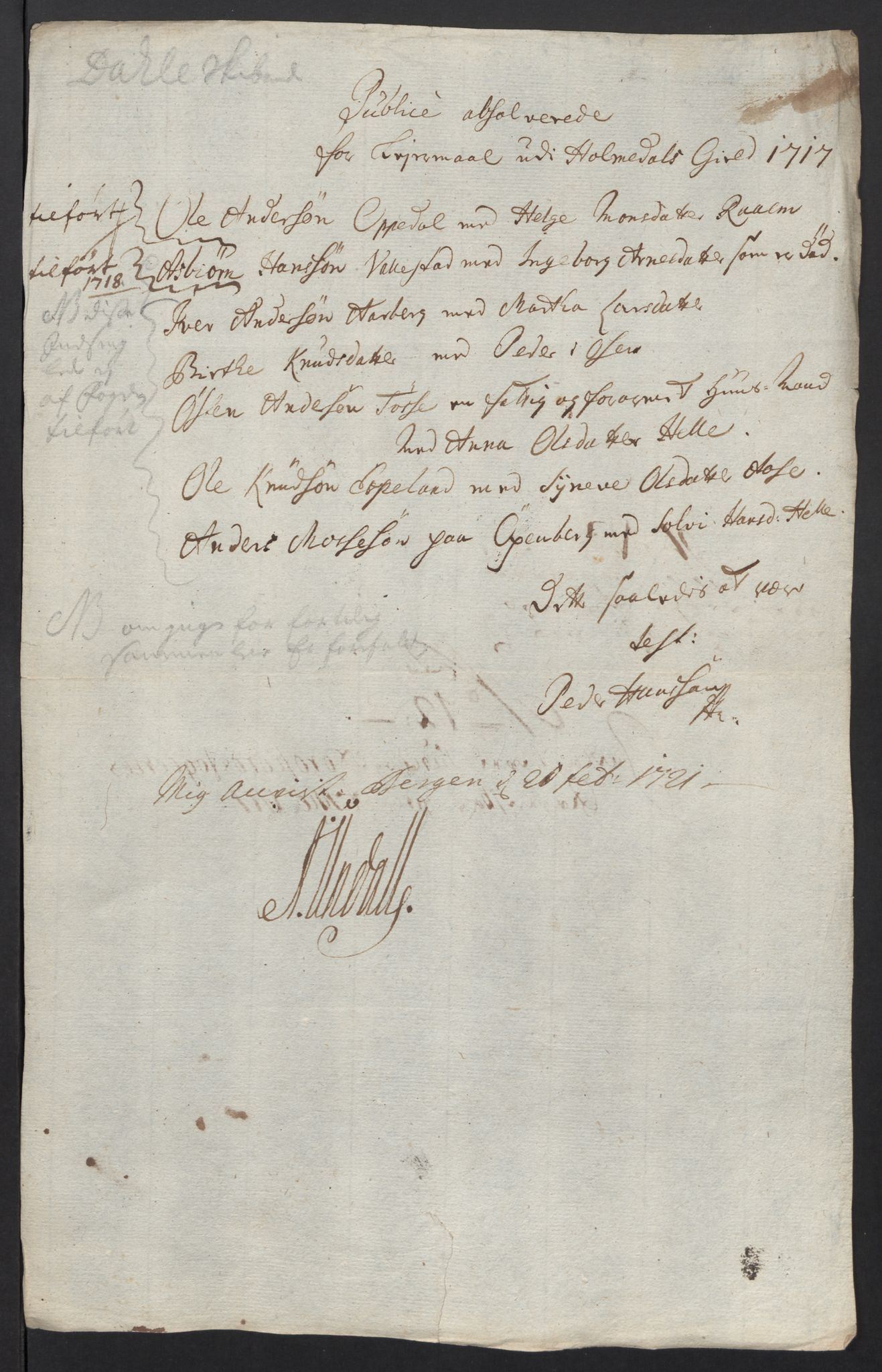 Rentekammeret inntil 1814, Reviderte regnskaper, Fogderegnskap, AV/RA-EA-4092/R53/L3441: Fogderegnskap Sunn- og Nordfjord, 1717-1718, p. 116