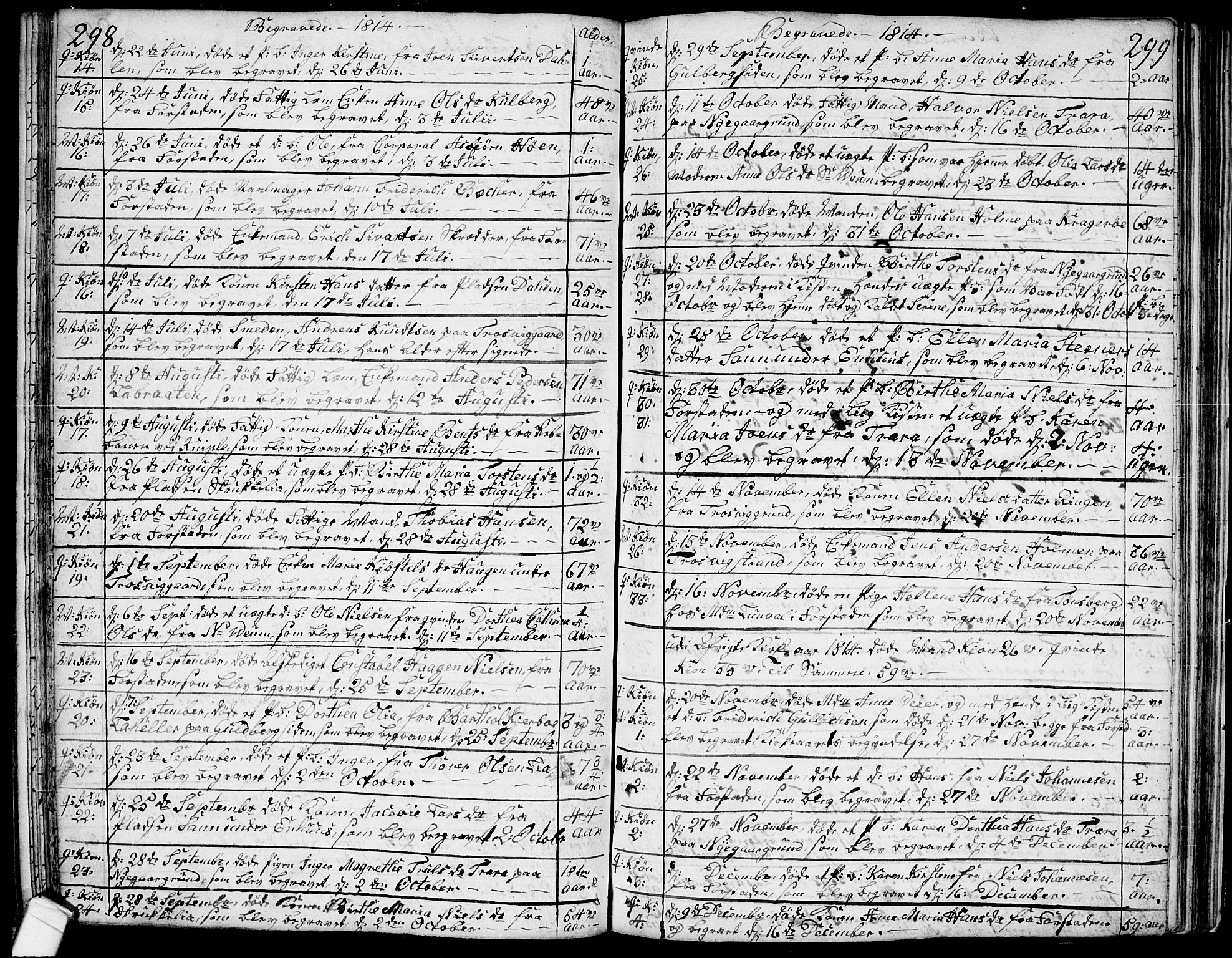 Glemmen prestekontor Kirkebøker, SAO/A-10908/F/Fa/L0003: Parish register (official) no. 3, 1803-1815, p. 298-299