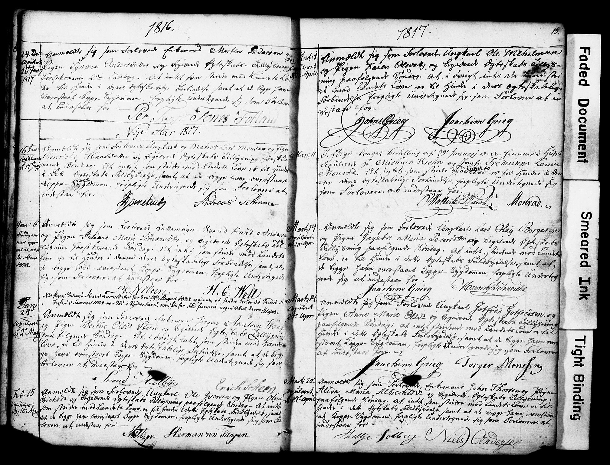 Nykirken Sokneprestembete, AV/SAB-A-77101: Best man's statements no. II.5.1, 1814-1846, p. 15