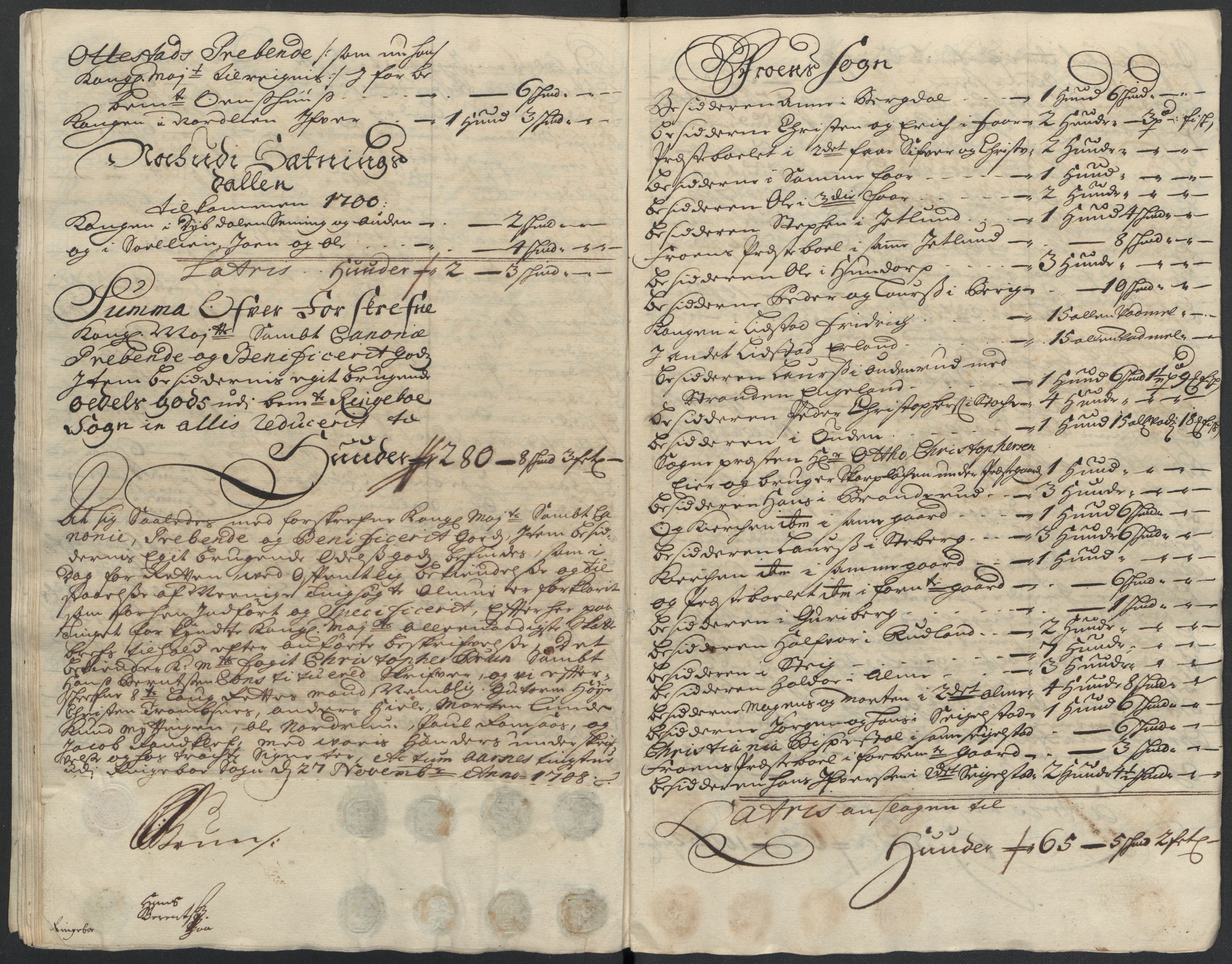 Rentekammeret inntil 1814, Reviderte regnskaper, Fogderegnskap, AV/RA-EA-4092/R17/L1179: Fogderegnskap Gudbrandsdal, 1708-1710, p. 72