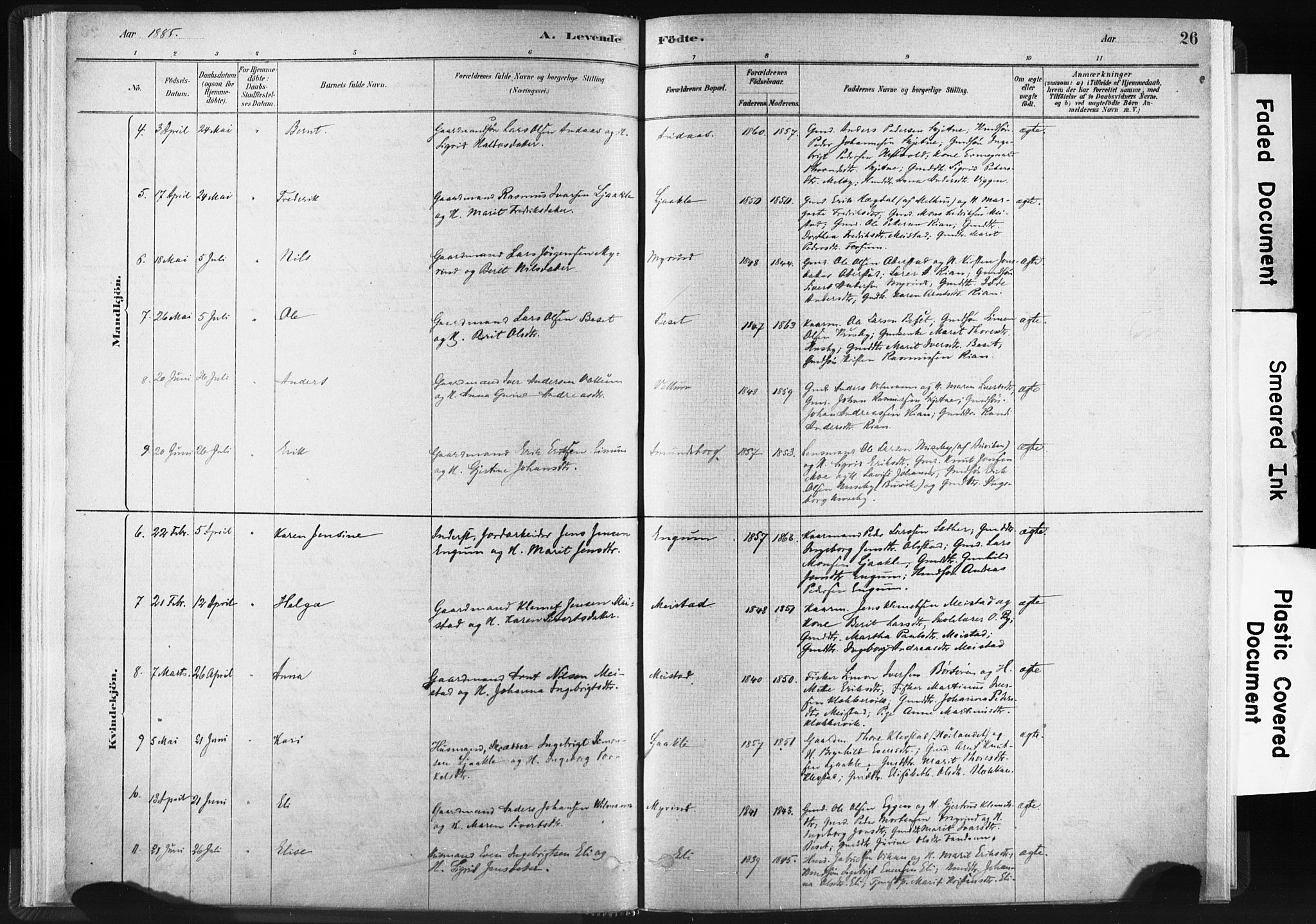 Ministerialprotokoller, klokkerbøker og fødselsregistre - Sør-Trøndelag, AV/SAT-A-1456/665/L0773: Parish register (official) no. 665A08, 1879-1905, p. 26