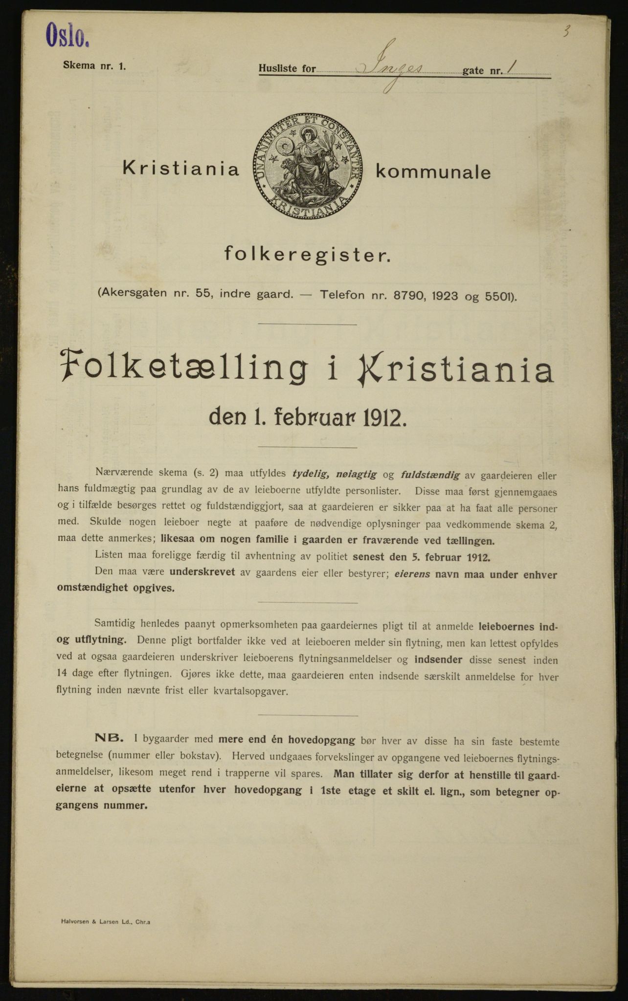 OBA, Municipal Census 1912 for Kristiania, 1912, p. 44281