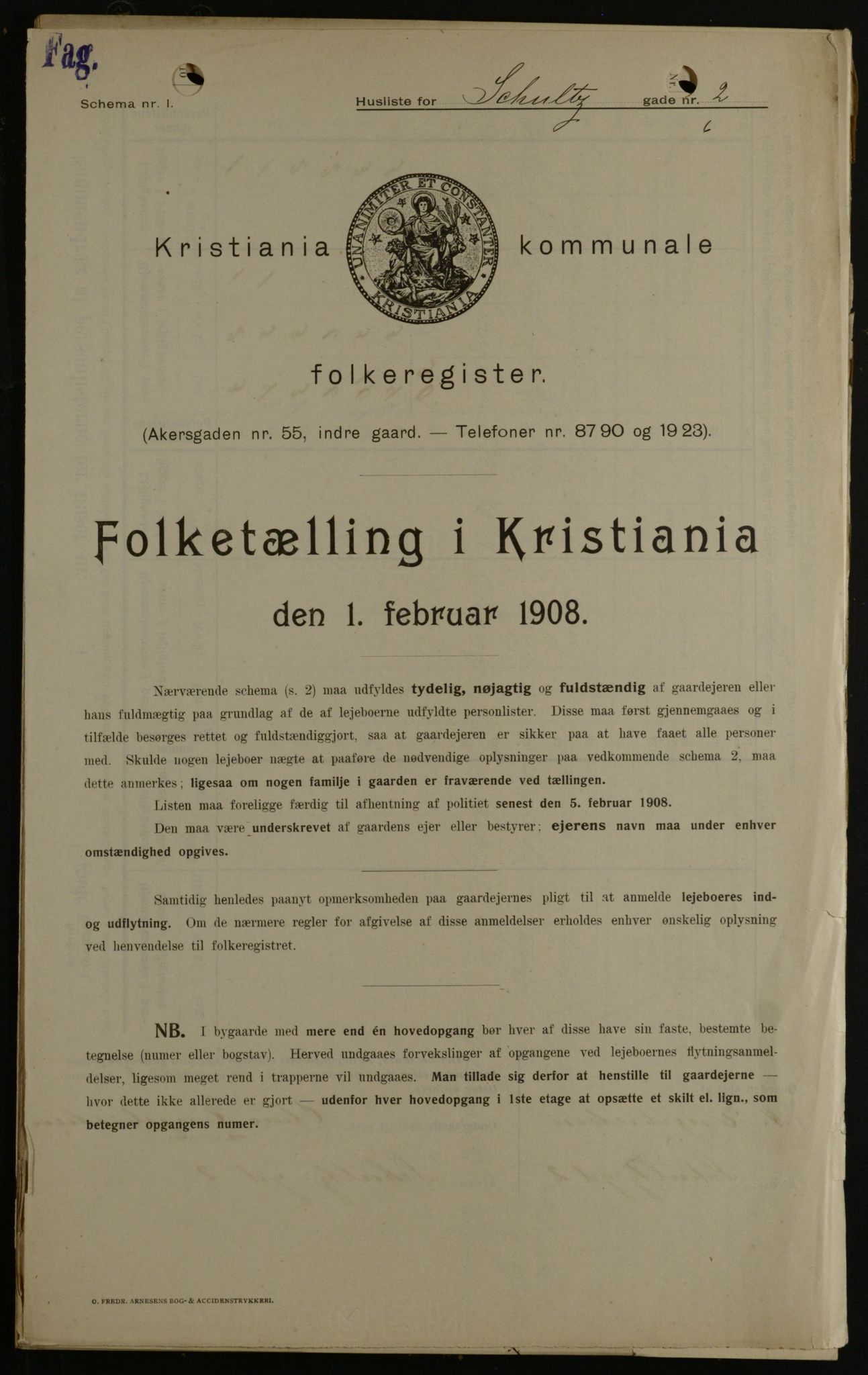 OBA, Municipal Census 1908 for Kristiania, 1908, p. 81529