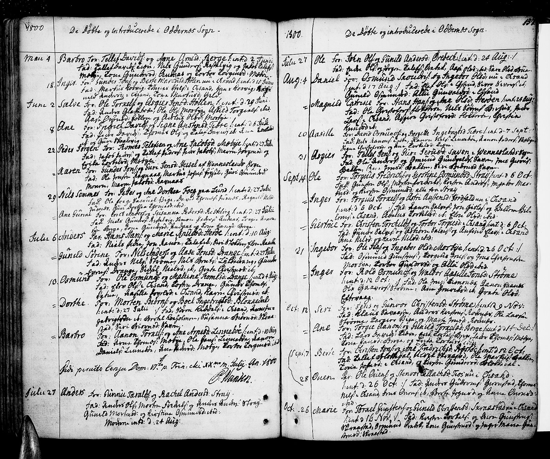 Oddernes sokneprestkontor, AV/SAK-1111-0033/F/Fa/Faa/L0004: Parish register (official) no. A 4, 1764-1820, p. 137