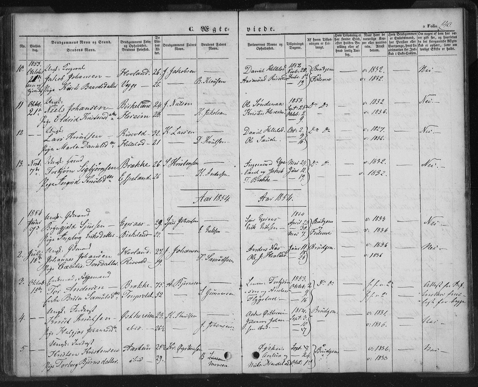 Sand sokneprestkontor, AV/SAST-A-101848/01/III/L0002: Parish register (official) no. A 2, 1838-1859, p. 149