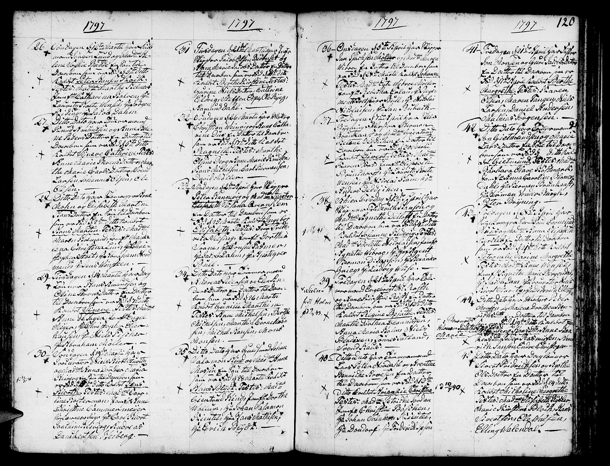 Nykirken Sokneprestembete, AV/SAB-A-77101/H/Haa/L0005: Parish register (official) no. A 5, 1775-1808, p. 120