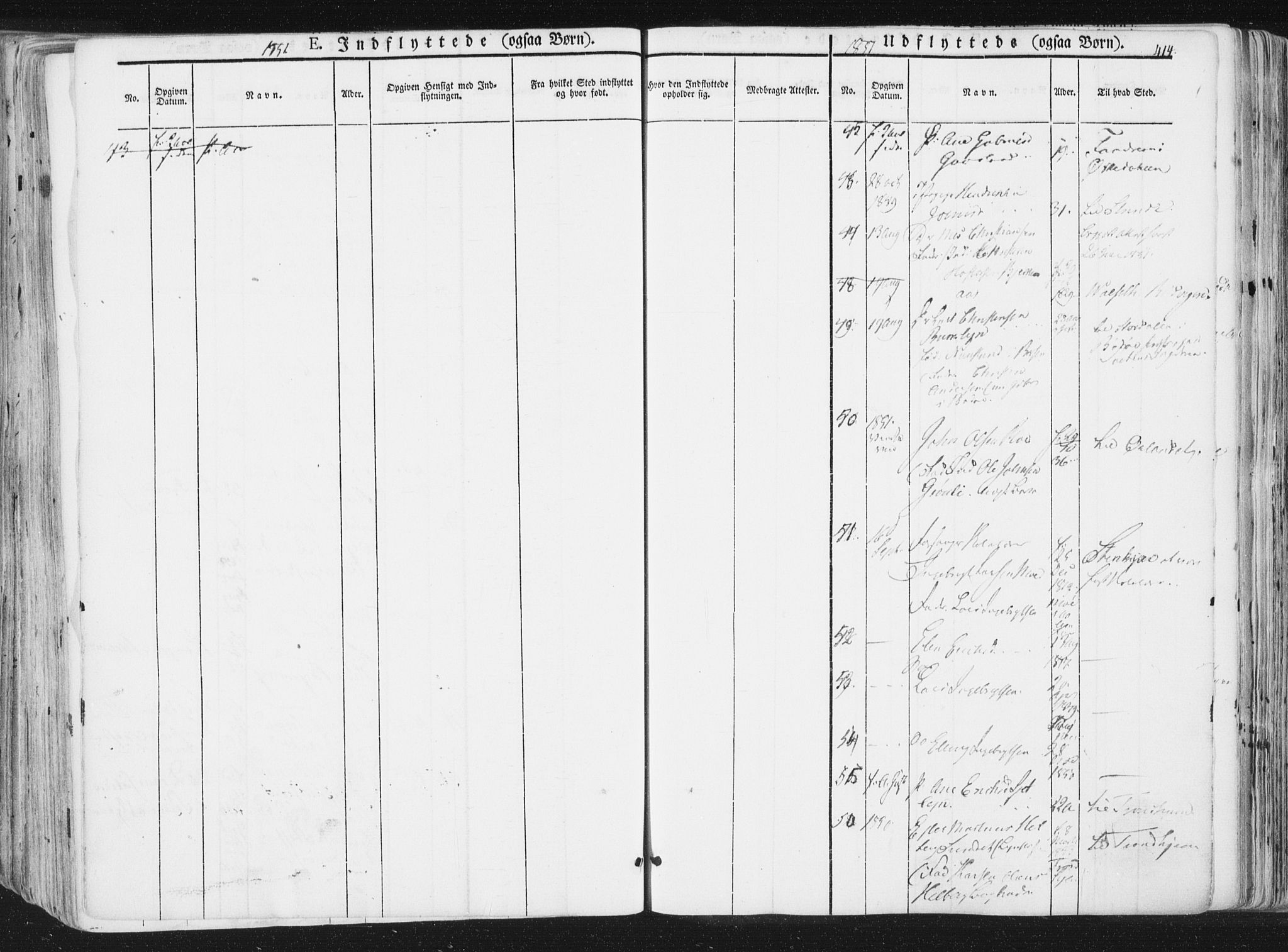 Ministerialprotokoller, klokkerbøker og fødselsregistre - Sør-Trøndelag, AV/SAT-A-1456/691/L1074: Parish register (official) no. 691A06, 1842-1852, p. 414