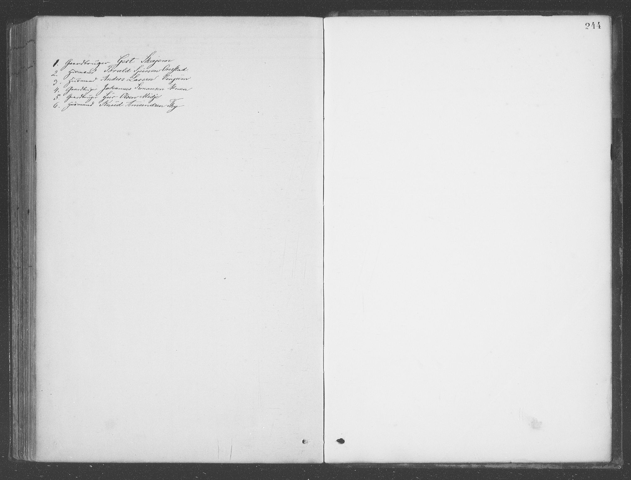Aurland sokneprestembete, SAB/A-99937/H/Ha/Hab/L0001: Parish register (official) no. B  1, 1880-1909, p. 244