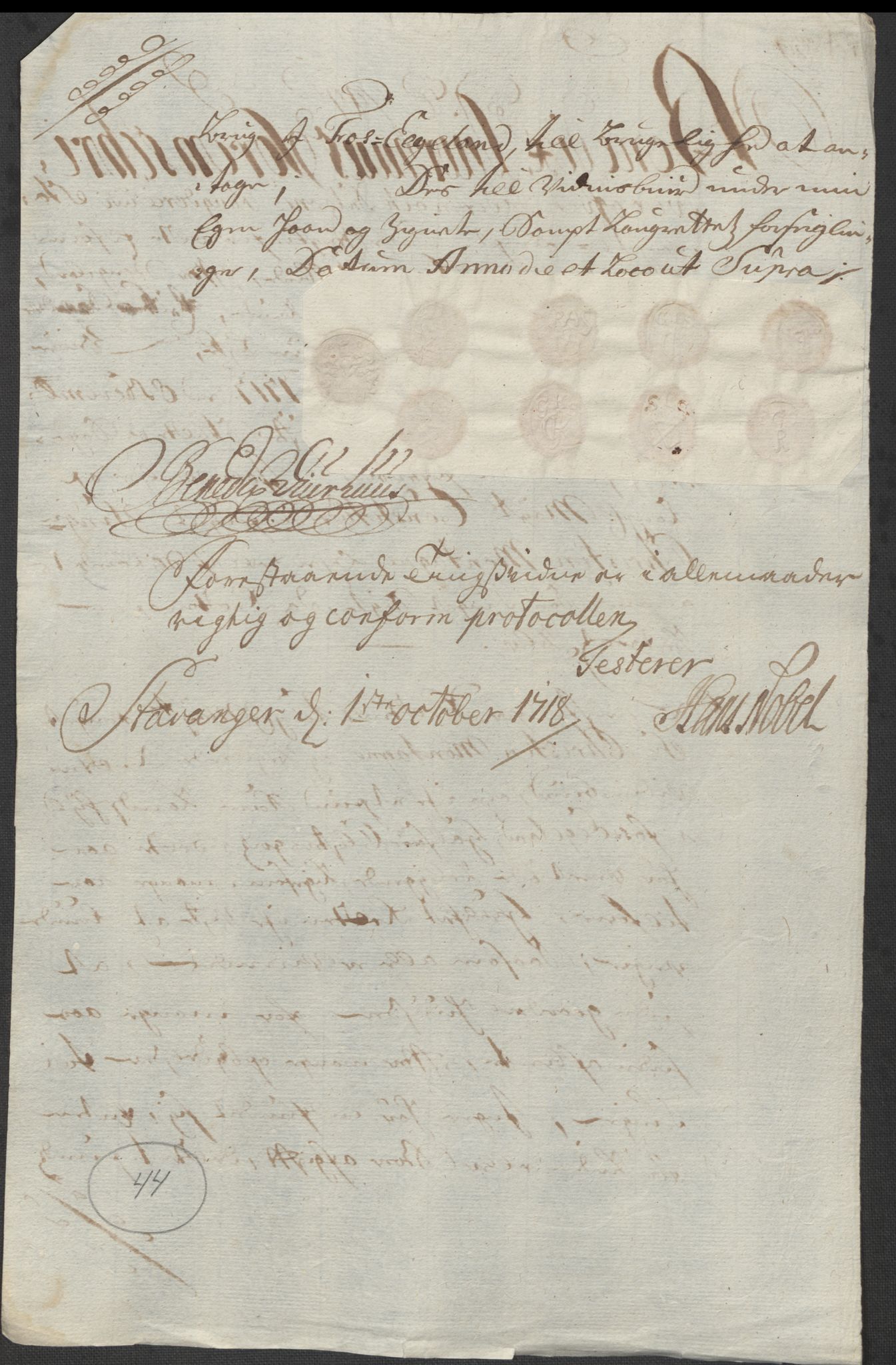 Rentekammeret inntil 1814, Reviderte regnskaper, Fogderegnskap, RA/EA-4092/R46/L2742: Fogderegnskap Jæren og Dalane, 1717, p. 178