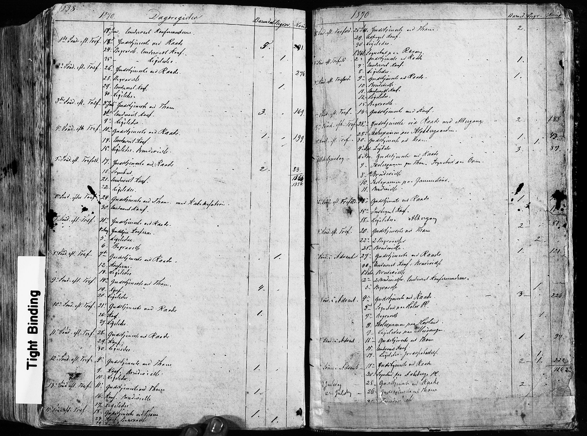 Råde prestekontor kirkebøker, AV/SAO-A-2009/F/Fa/L0006: Parish register (official) no. 6, 1854-1877, p. 538