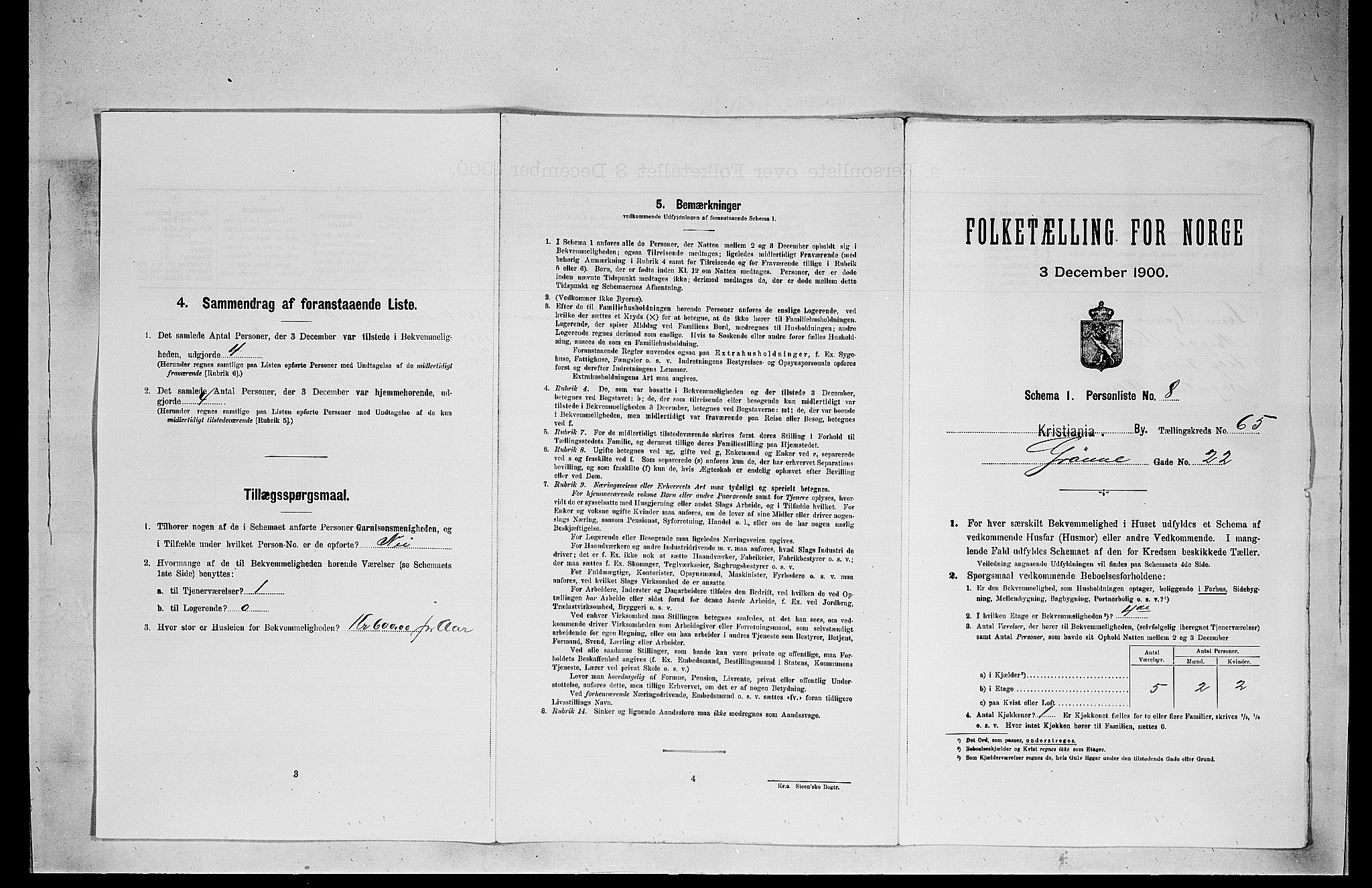 SAO, 1900 census for Kristiania, 1900, p. 30633