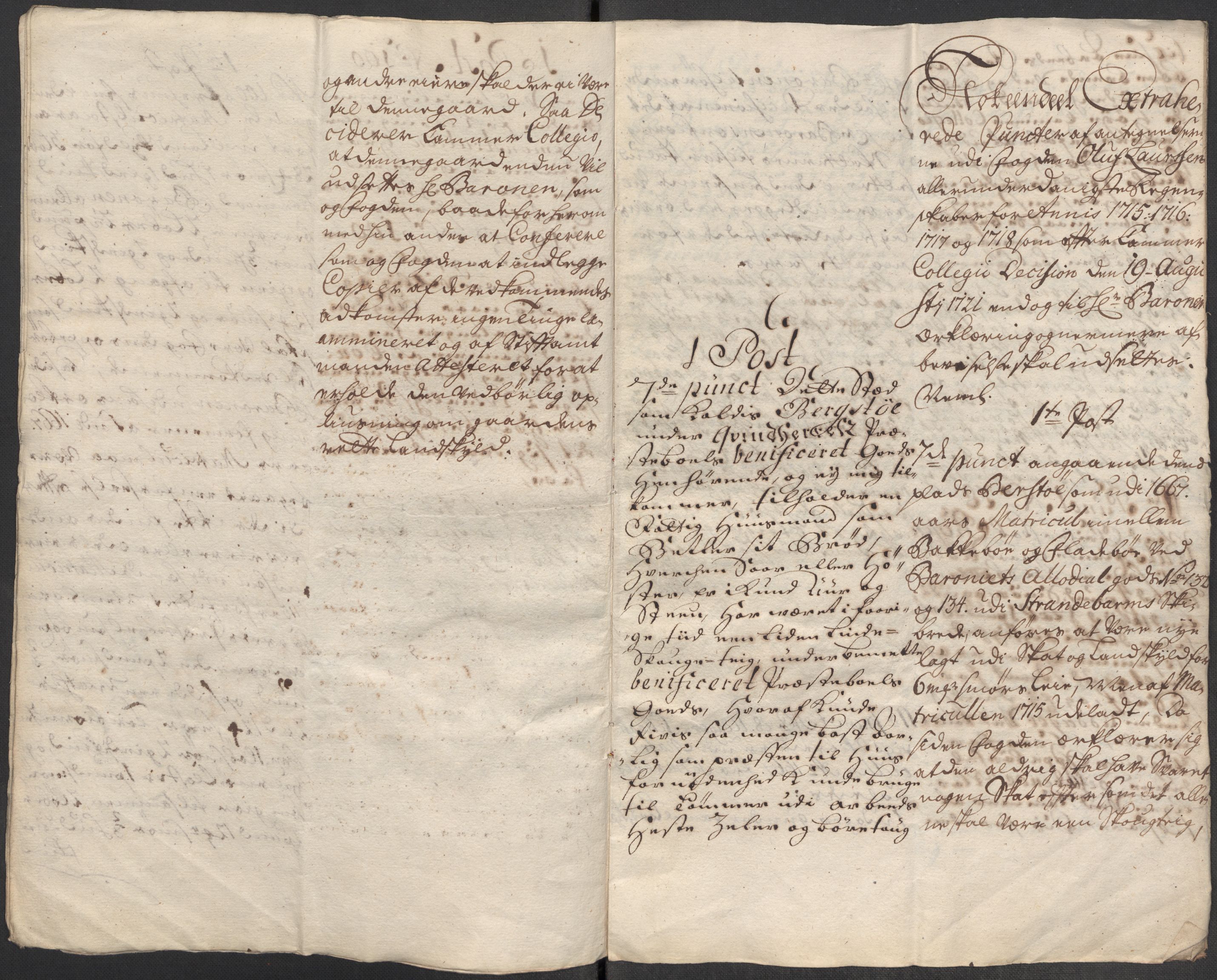 Rentekammeret inntil 1814, Reviderte regnskaper, Fogderegnskap, AV/RA-EA-4092/R49/L3140: Fogderegnskap Rosendal Baroni, 1718-1720, p. 241