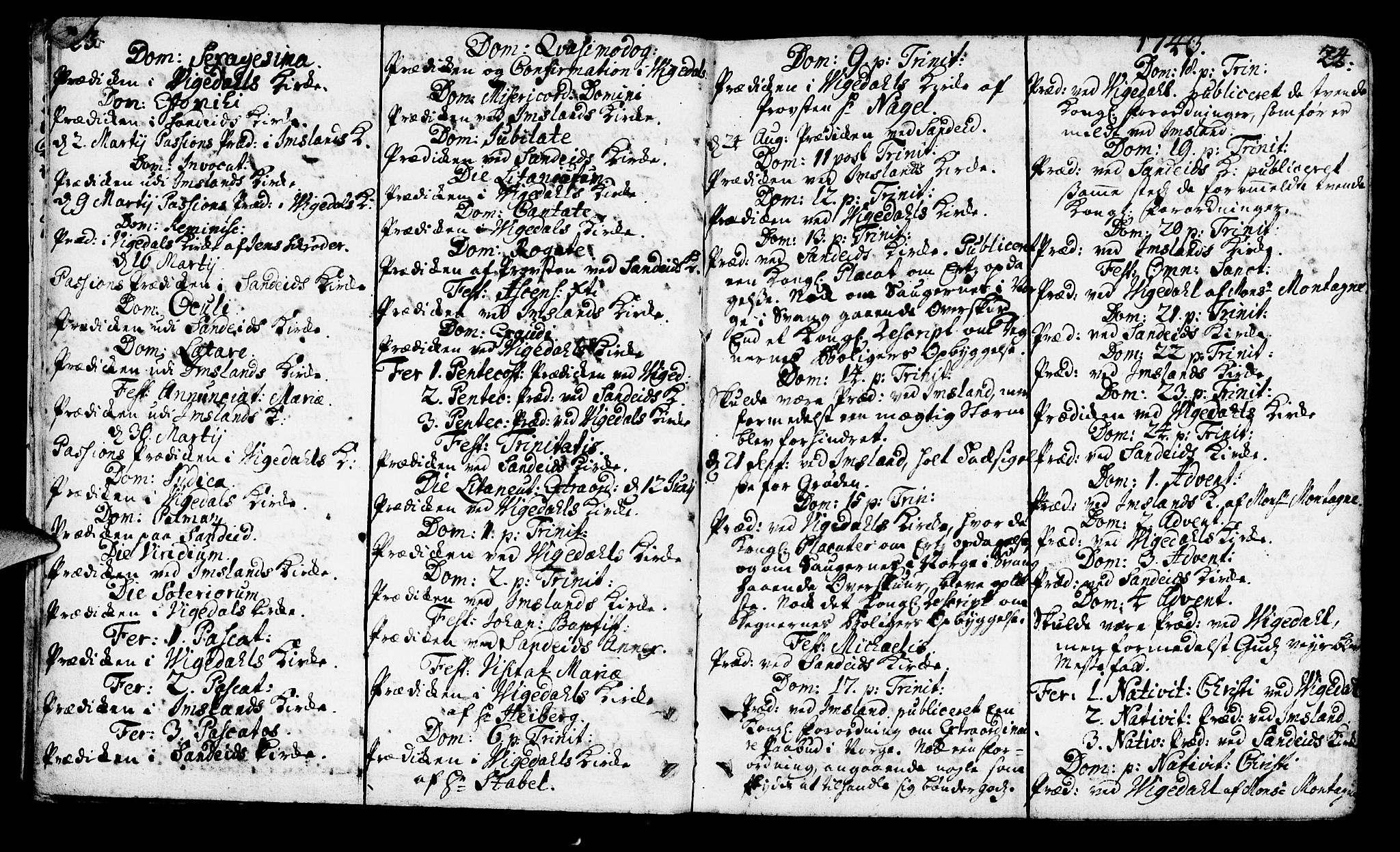 Vikedal sokneprestkontor, AV/SAST-A-101840/01/IV: Parish register (official) no. A 1, 1737-1778, p. 23-24