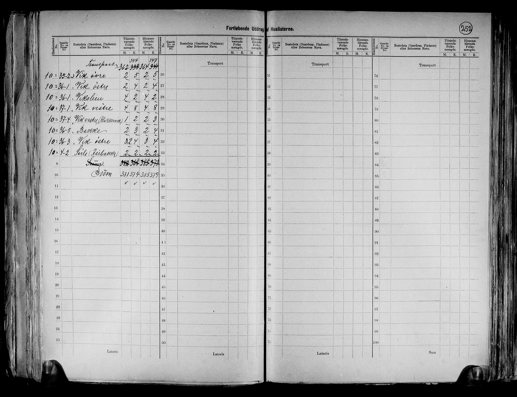 RA, 1891 census for 0116 Berg, 1891, p. 12
