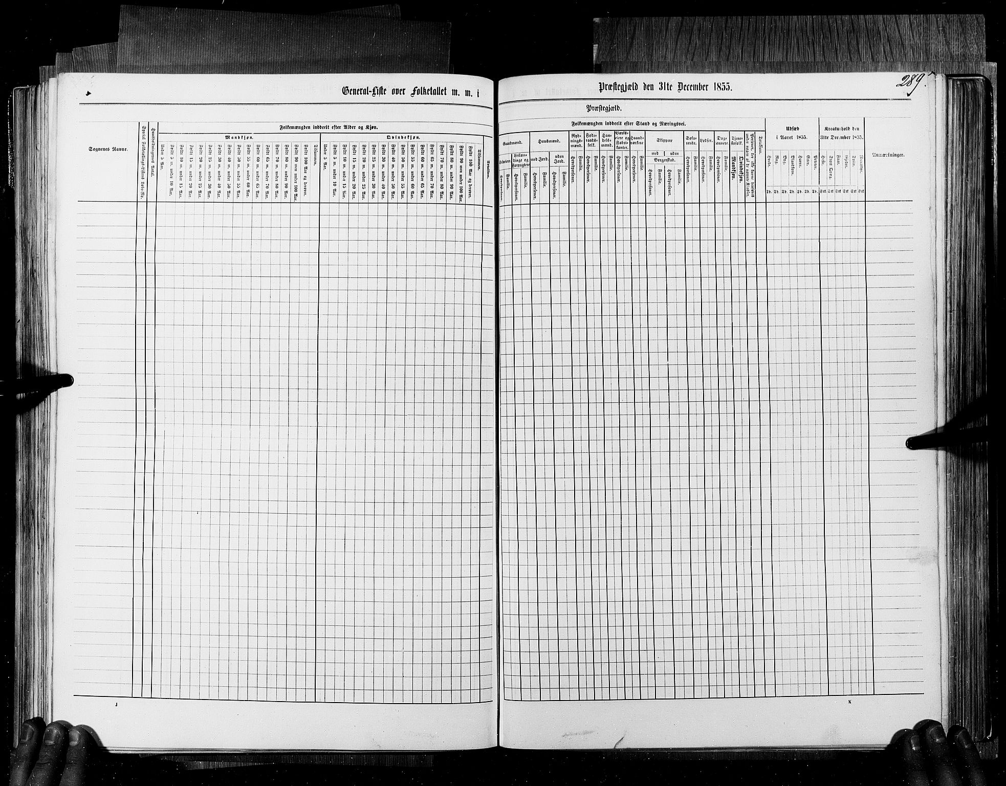 RA, Census 1855, vol. 6B: Nordland amt og Finnmarken amt, 1855, p. 289