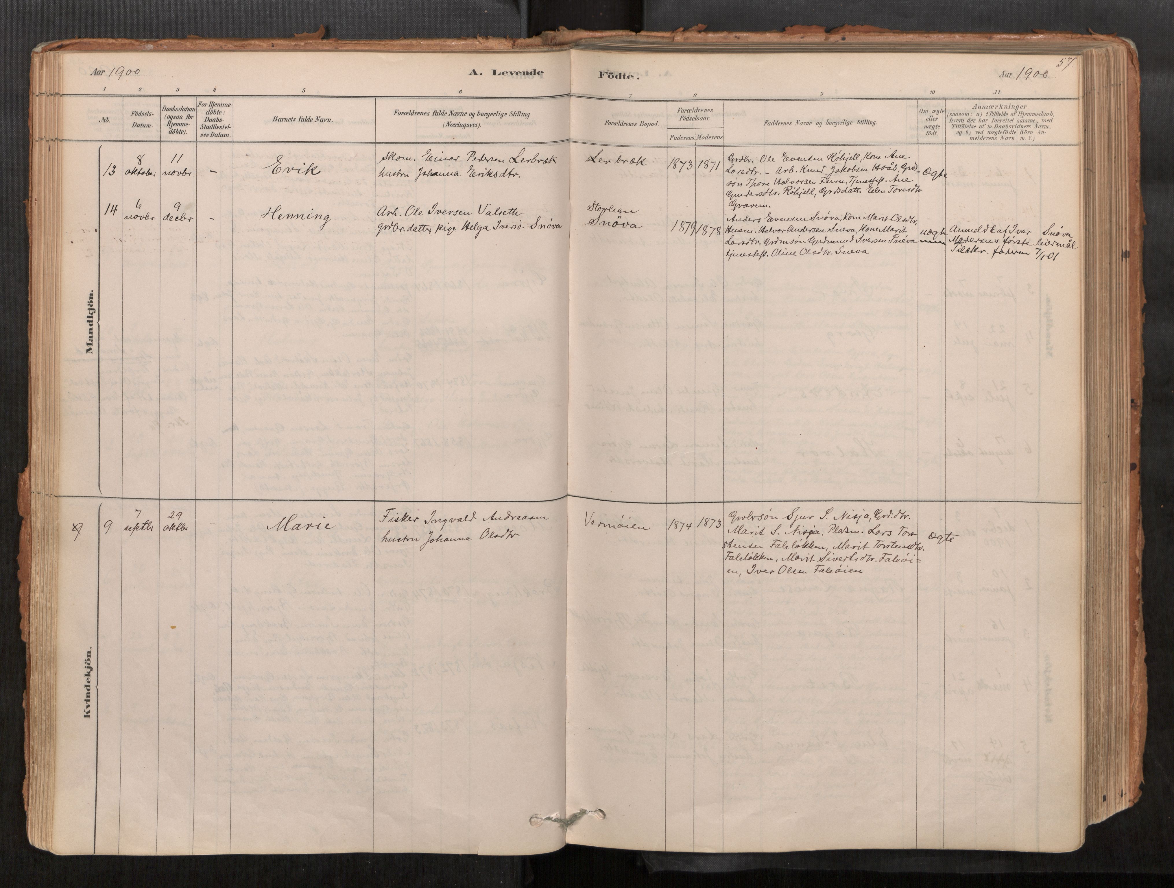 Sunndal sokneprestkontor, AV/SAT-A-1085/1/I/I1/I1a/L0001: Parish register (official) no. 1, 1877-1914, p. 57