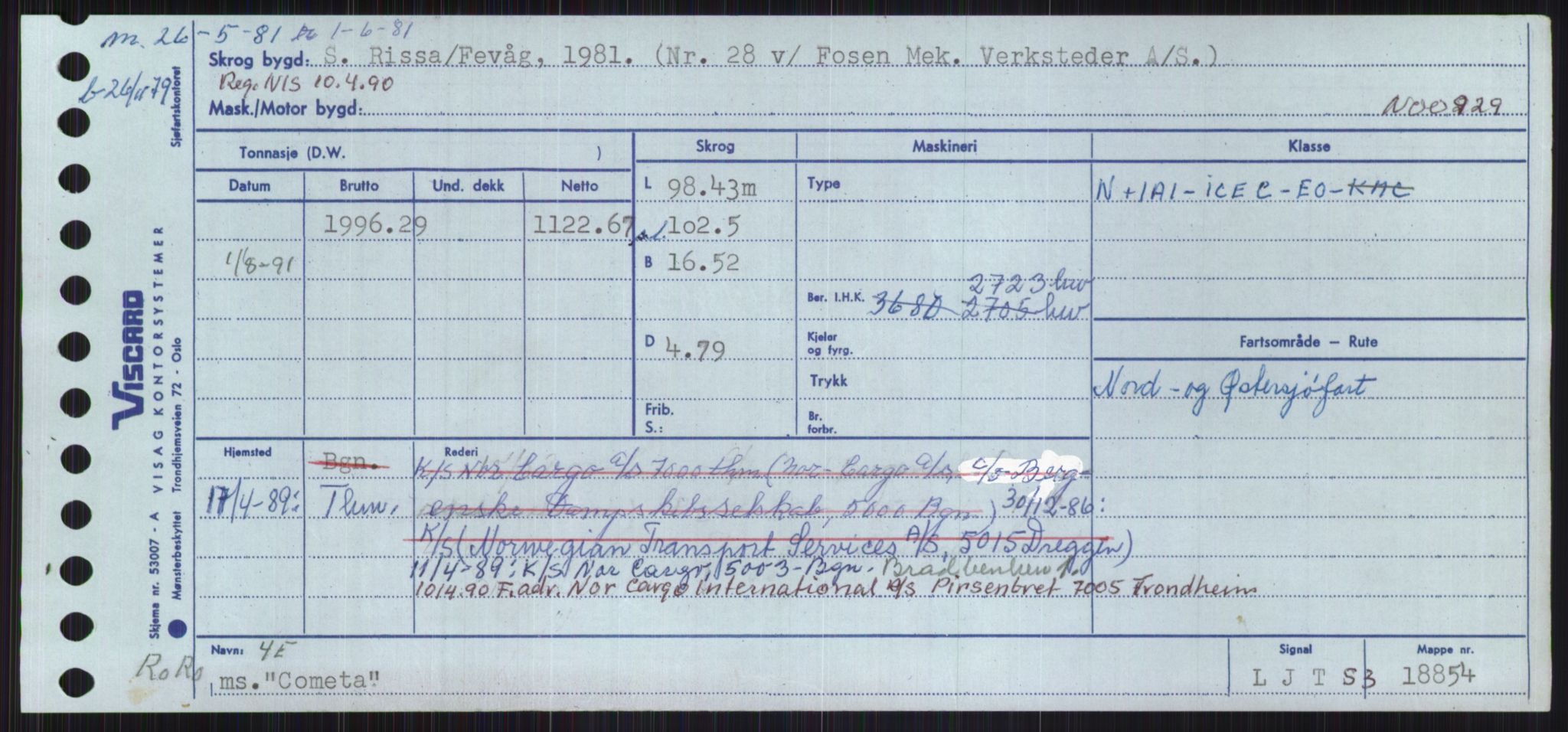 Sjøfartsdirektoratet med forløpere, Skipsmålingen, AV/RA-S-1627/H/Ha/L0001/0002: Fartøy, A-Eig / Fartøy Bjør-Eig, p. 685