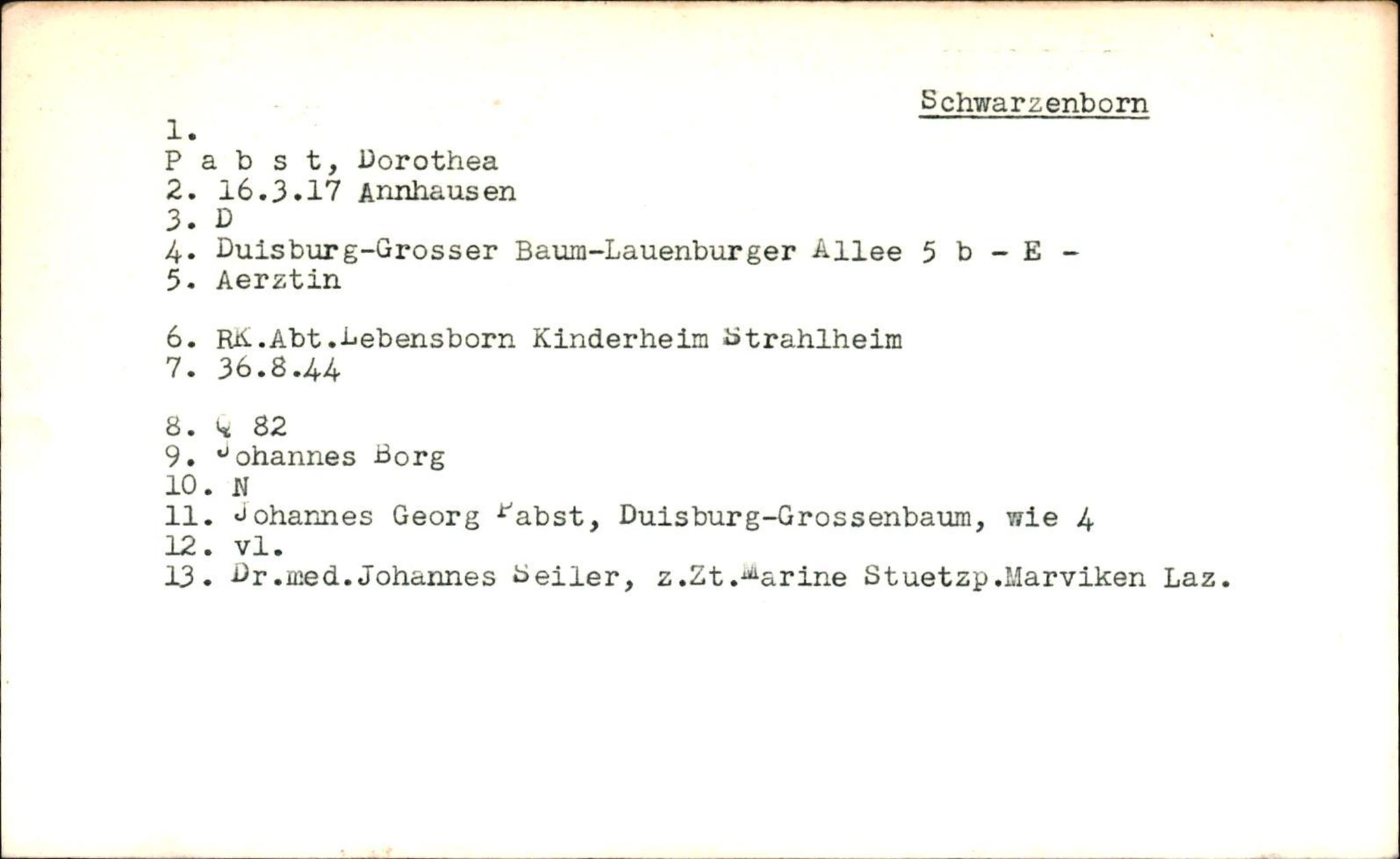 Hjemsendte tyskere , RA/RAFA-6487/D/Da/L0003: Krause- Pauletta, 1945-1947, p. 1099