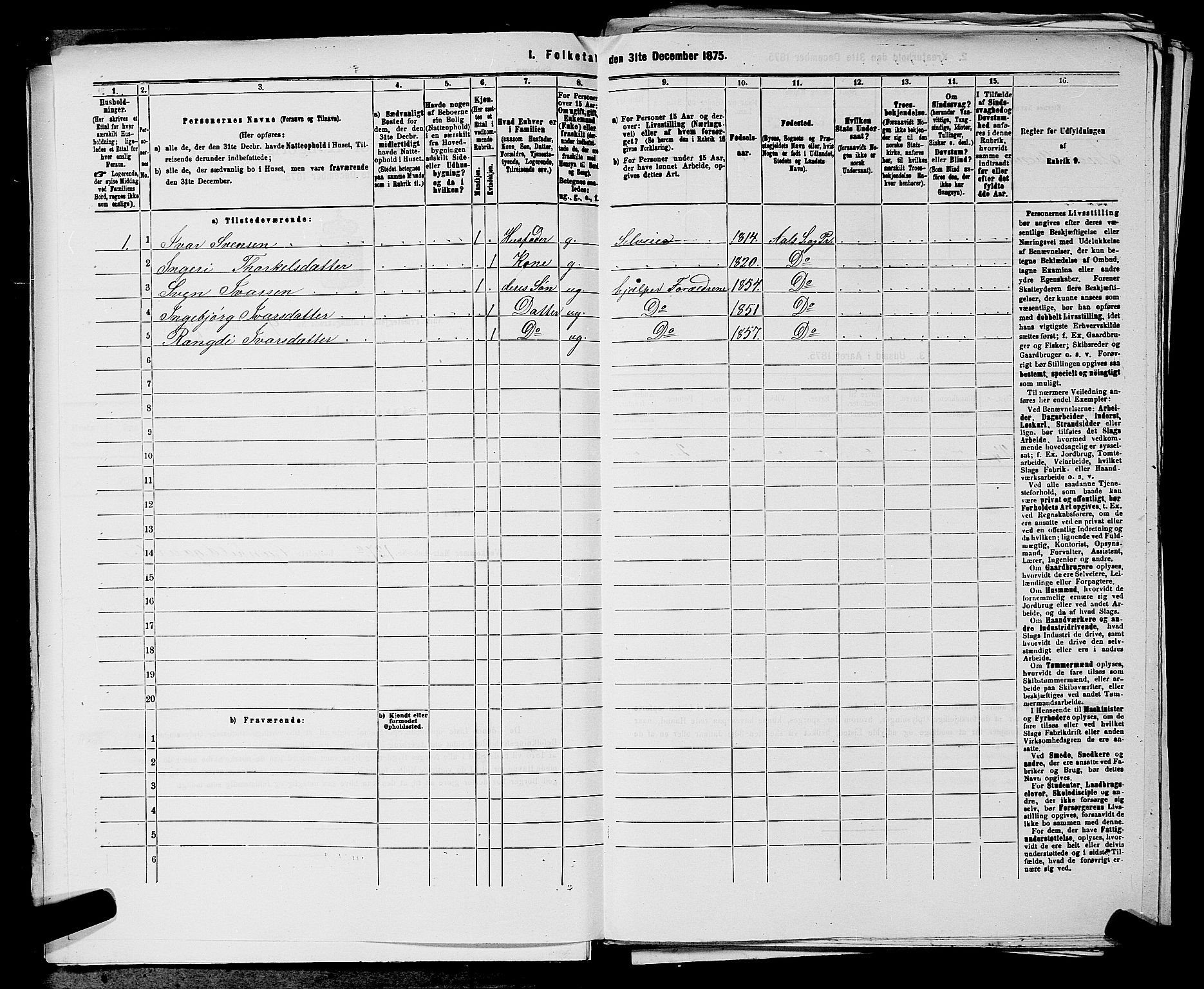 SAKO, 1875 census for 0619P Ål, 1875, p. 1132