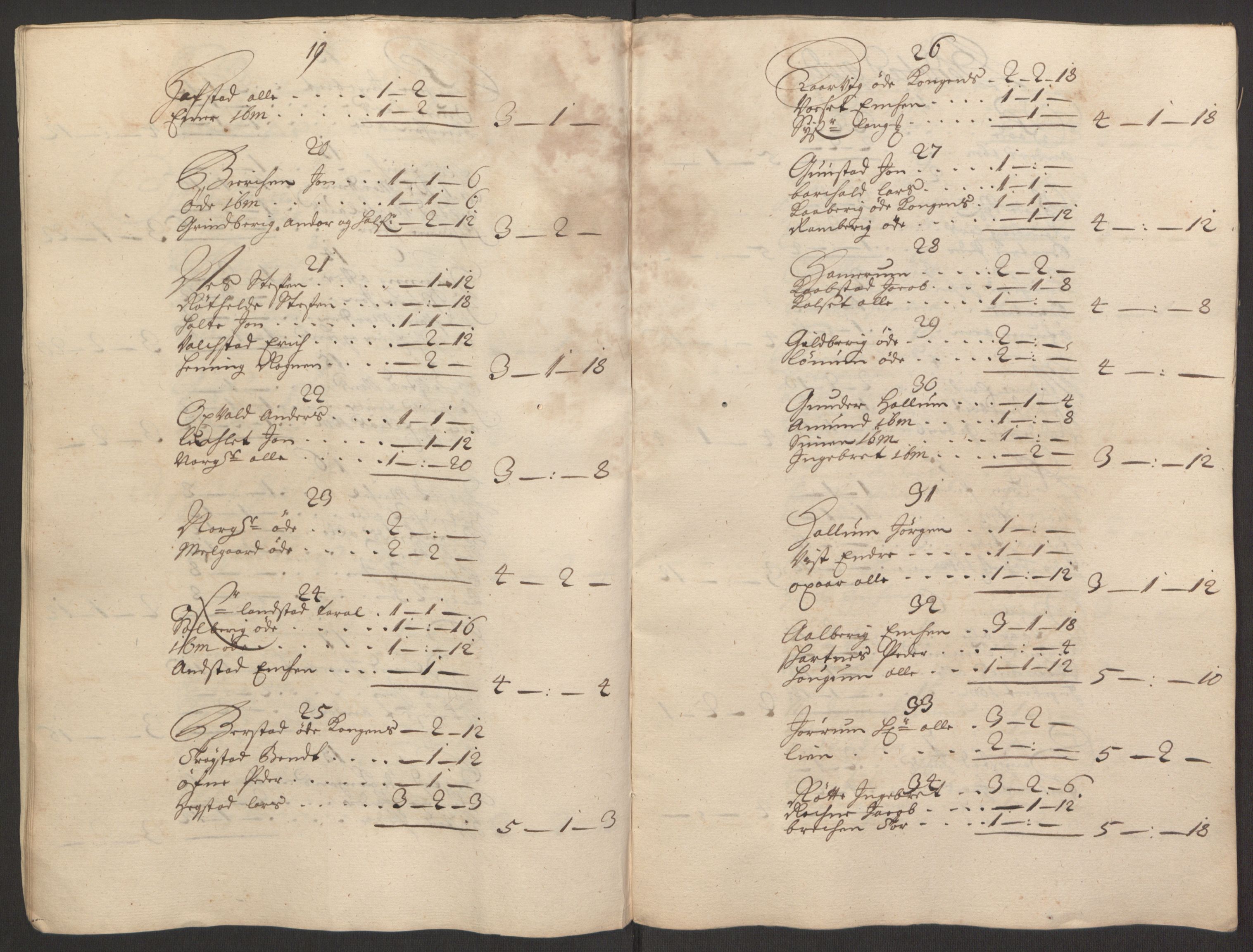 Rentekammeret inntil 1814, Reviderte regnskaper, Fogderegnskap, AV/RA-EA-4092/R63/L4308: Fogderegnskap Inderøy, 1692-1694, p. 100