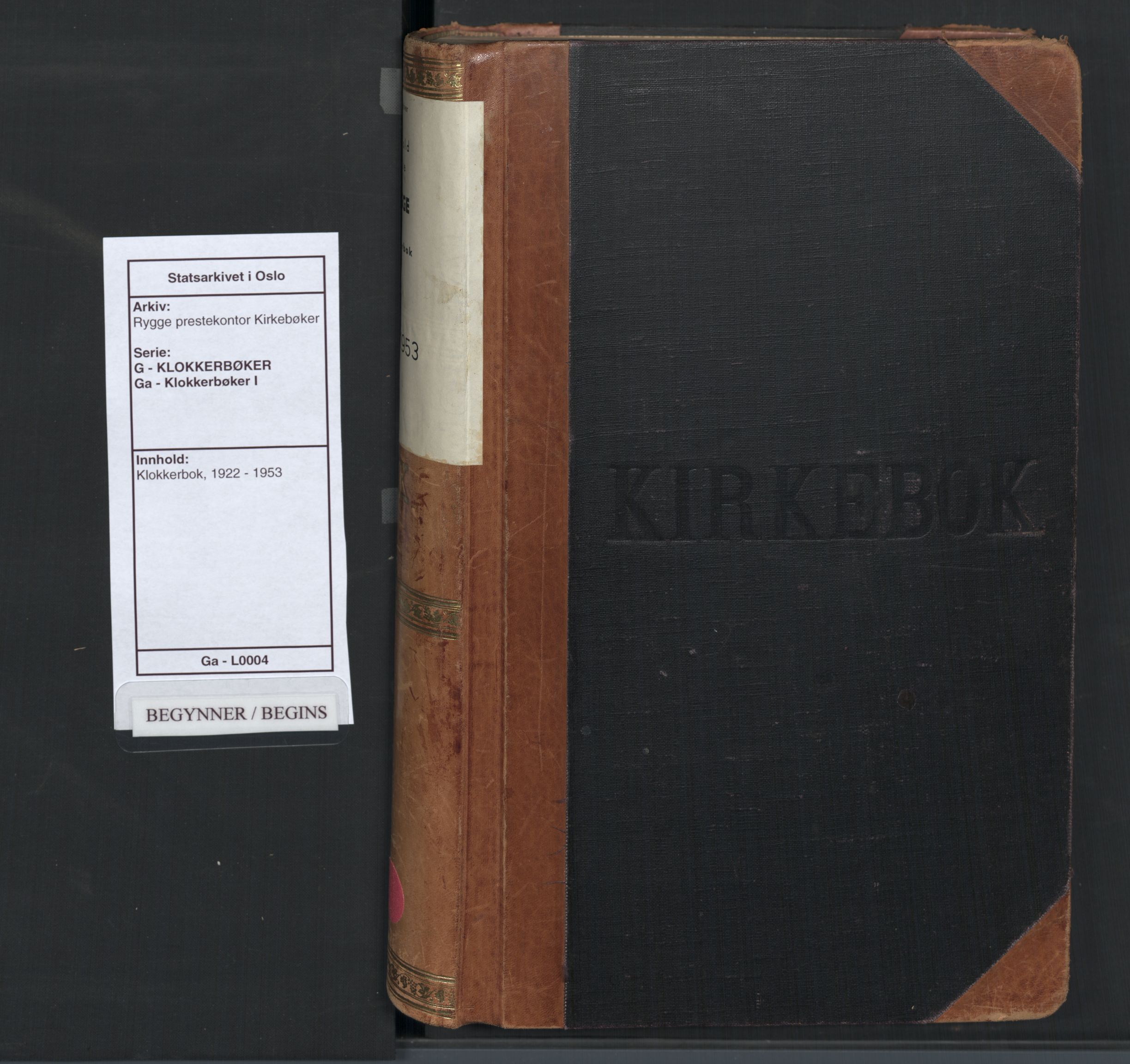 Rygge prestekontor Kirkebøker, SAO/A-10084b/G/Ga/L0004: Parish register (copy) no. 4, 1922-1953