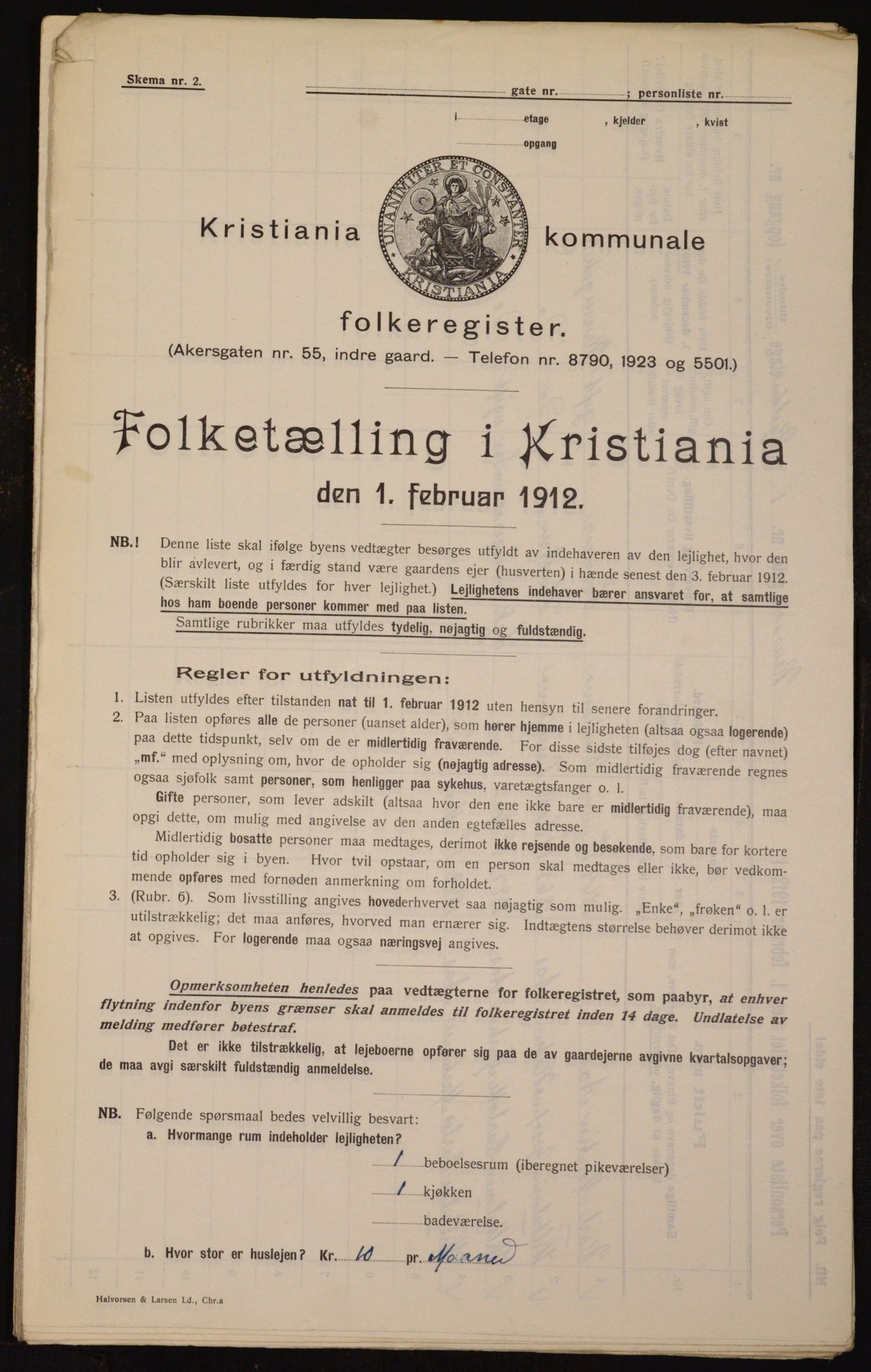 OBA, Municipal Census 1912 for Kristiania, 1912, p. 55202