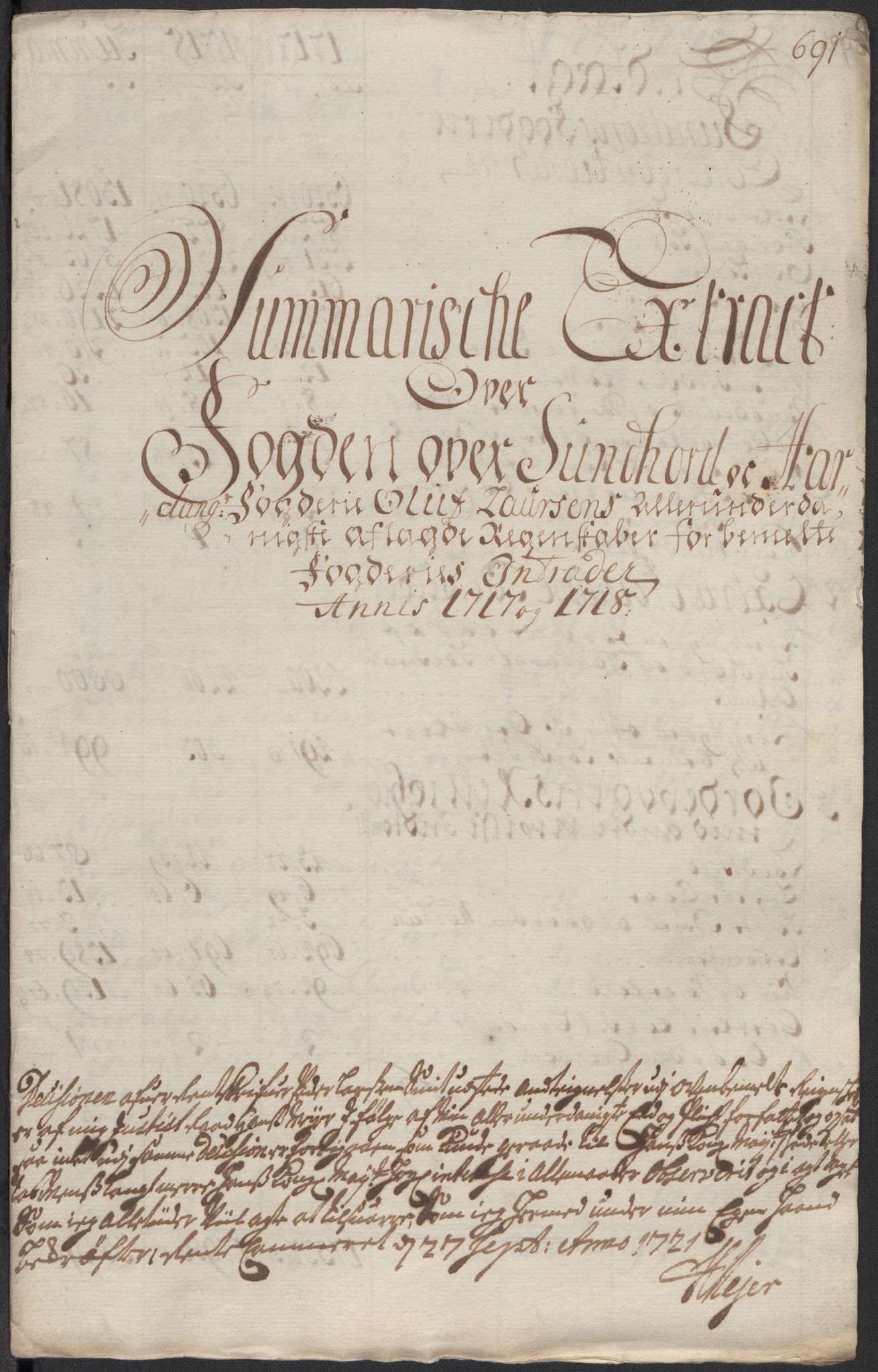 Rentekammeret inntil 1814, Reviderte regnskaper, Fogderegnskap, AV/RA-EA-4092/R48/L2995: Fogderegnskap Sunnhordland og Hardanger, 1718, p. 56