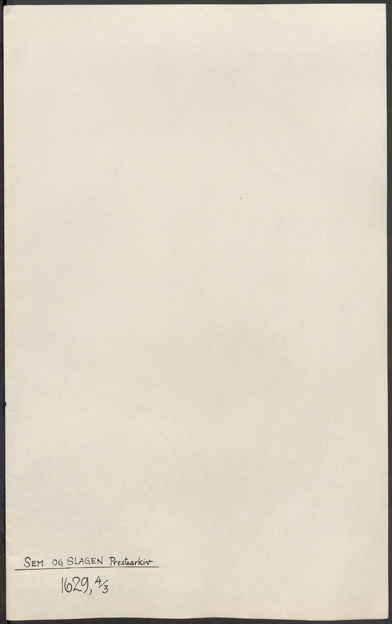 Riksarkivets diplomsamling, AV/RA-EA-5965/F15/L0024: Prestearkiv - Vestfold, 1619-1681, p. 44