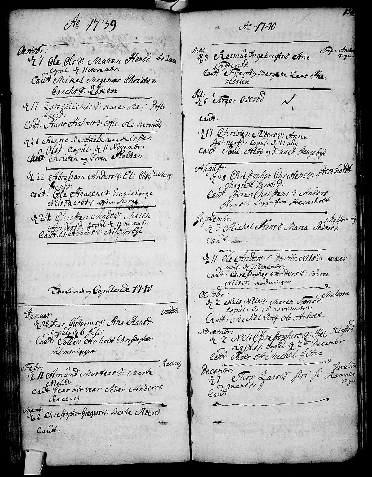 Stokke kirkebøker, SAKO/A-320/F/Fa/L0002: Parish register (official) no. I 2, 1732-1770, p. 136