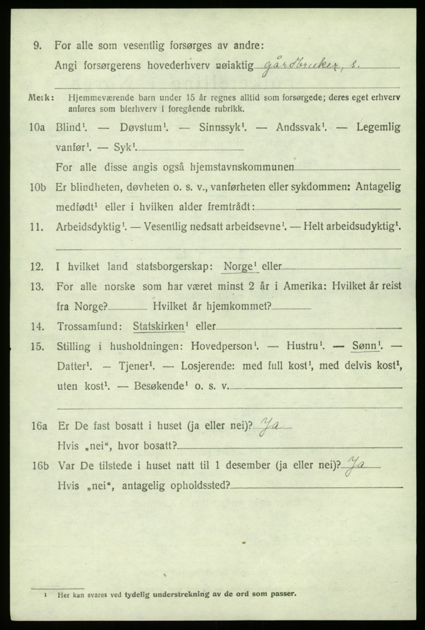 SAB, 1920 census for Fana, 1920, p. 24690