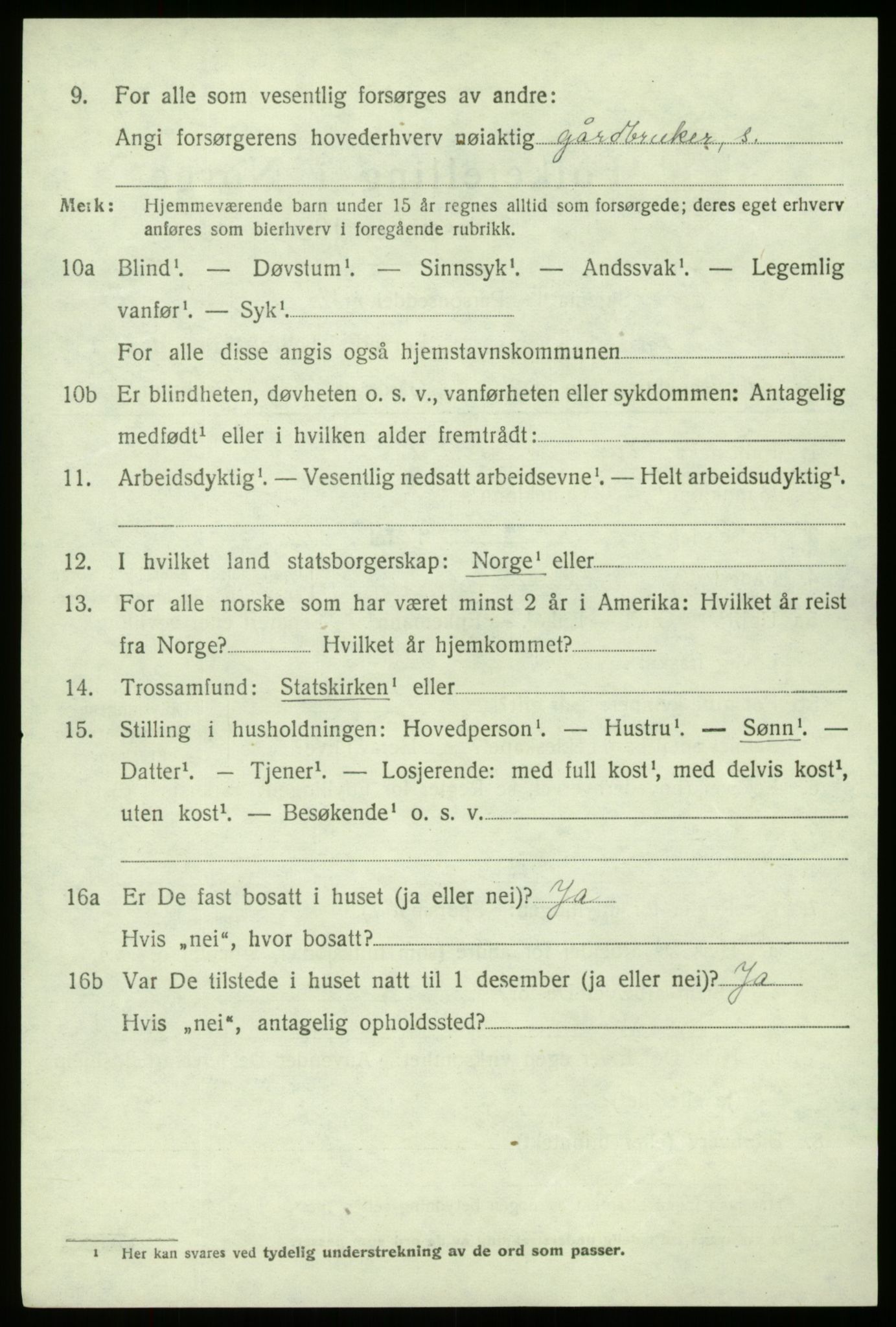 SAB, 1920 census for Fana, 1920, p. 24690