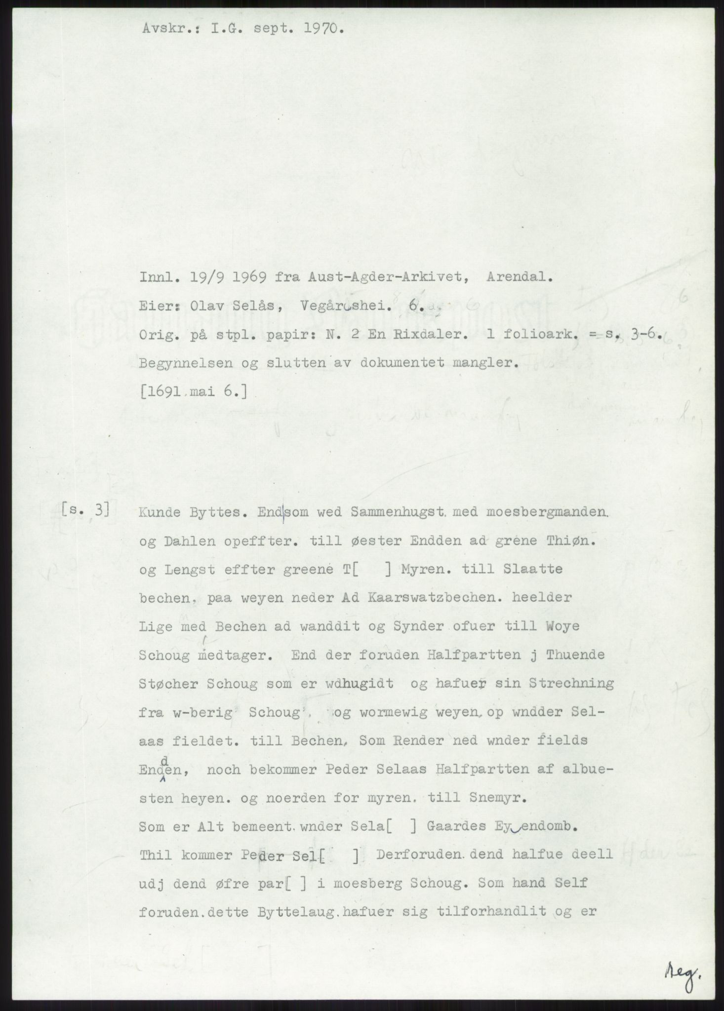 Samlinger til kildeutgivelse, Diplomavskriftsamlingen, RA/EA-4053/H/Ha, p. 1974