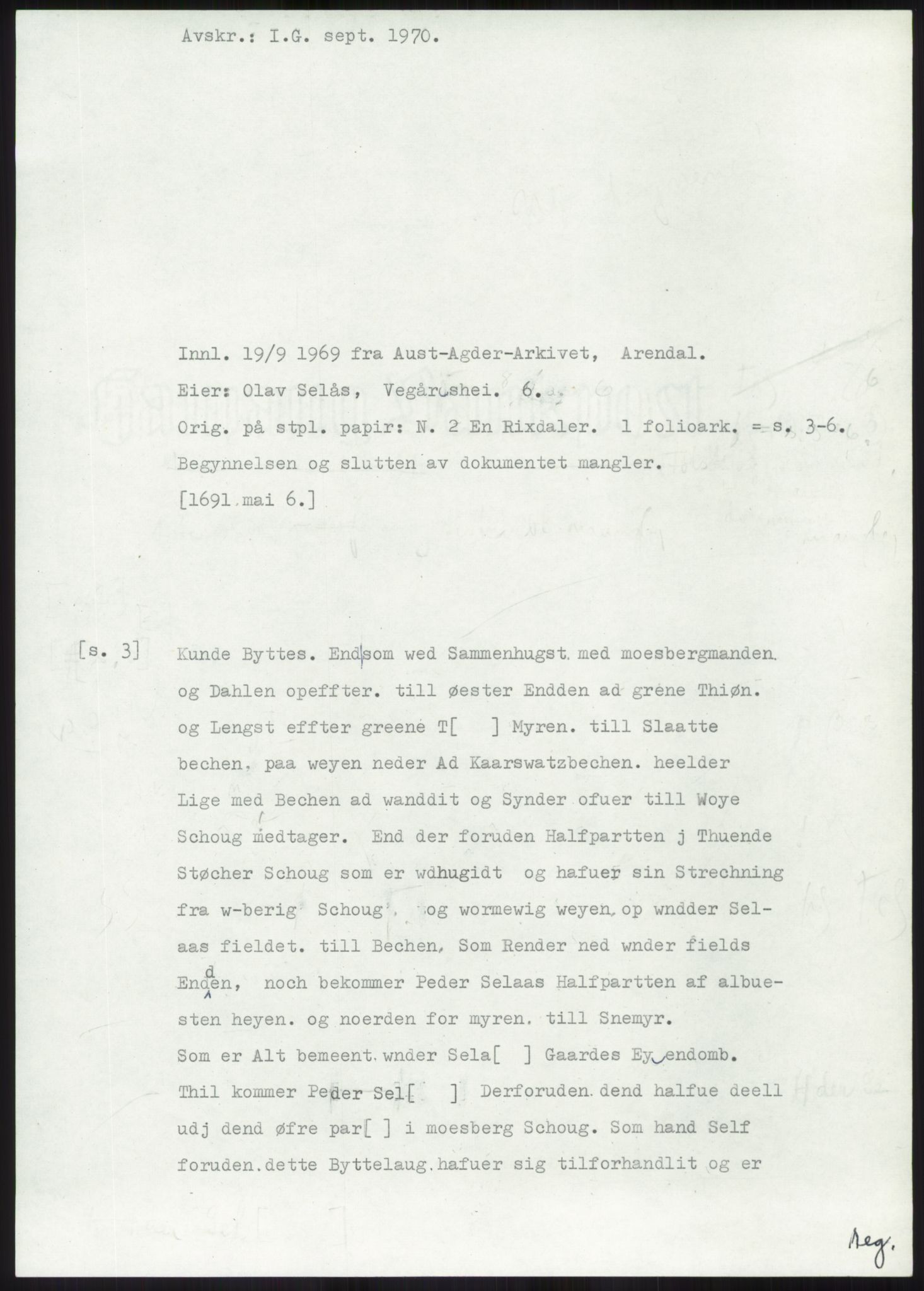 Samlinger til kildeutgivelse, Diplomavskriftsamlingen, AV/RA-EA-4053/H/Ha, p. 1974