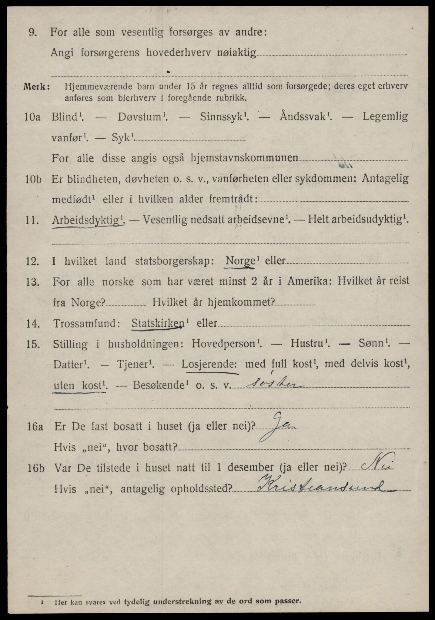 SAT, 1920 census for Frei, 1920, p. 2534