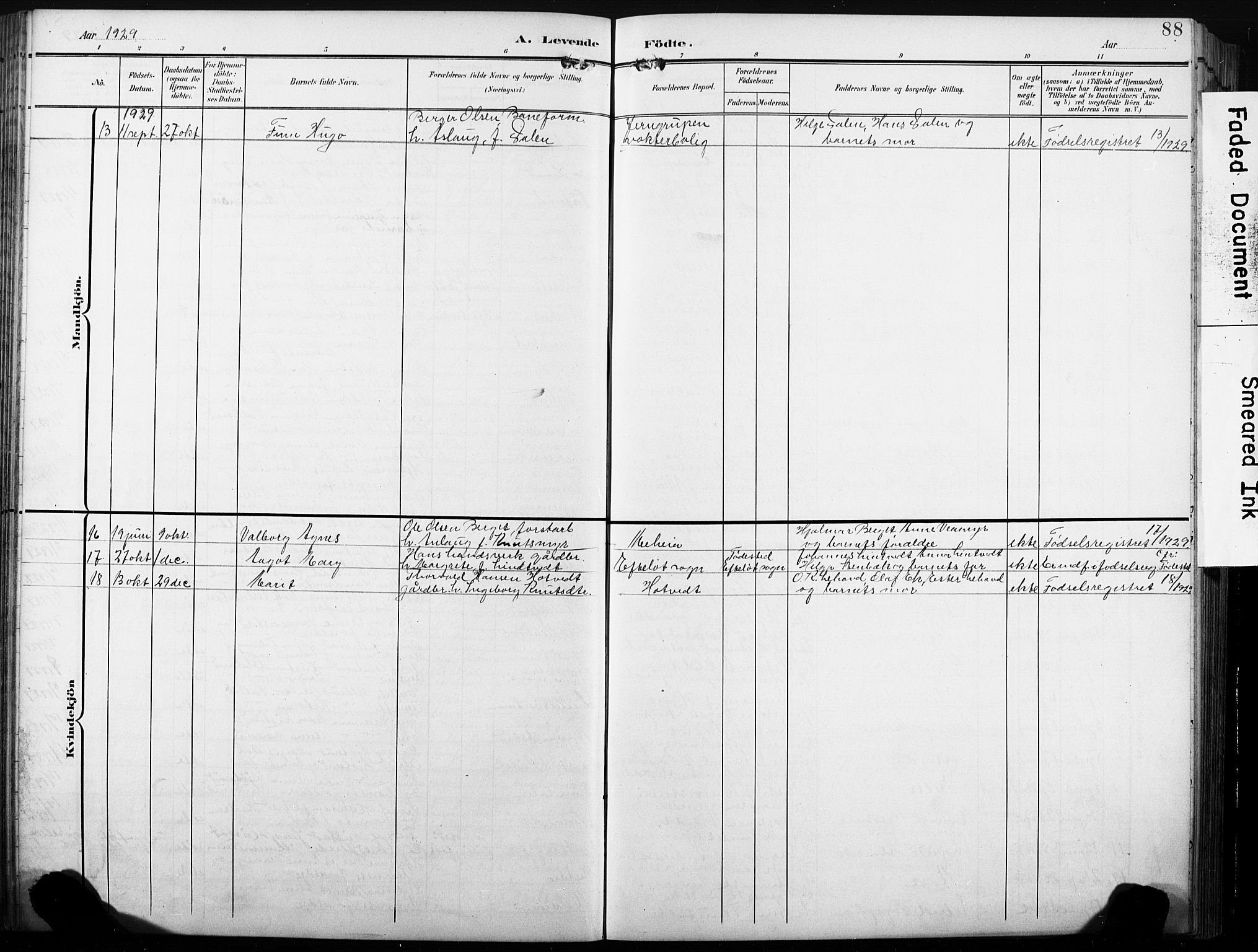 Sandsvær kirkebøker, AV/SAKO-A-244/G/Gd/L0004a: Parish register (copy) no. IV 4A, 1901-1932, p. 88