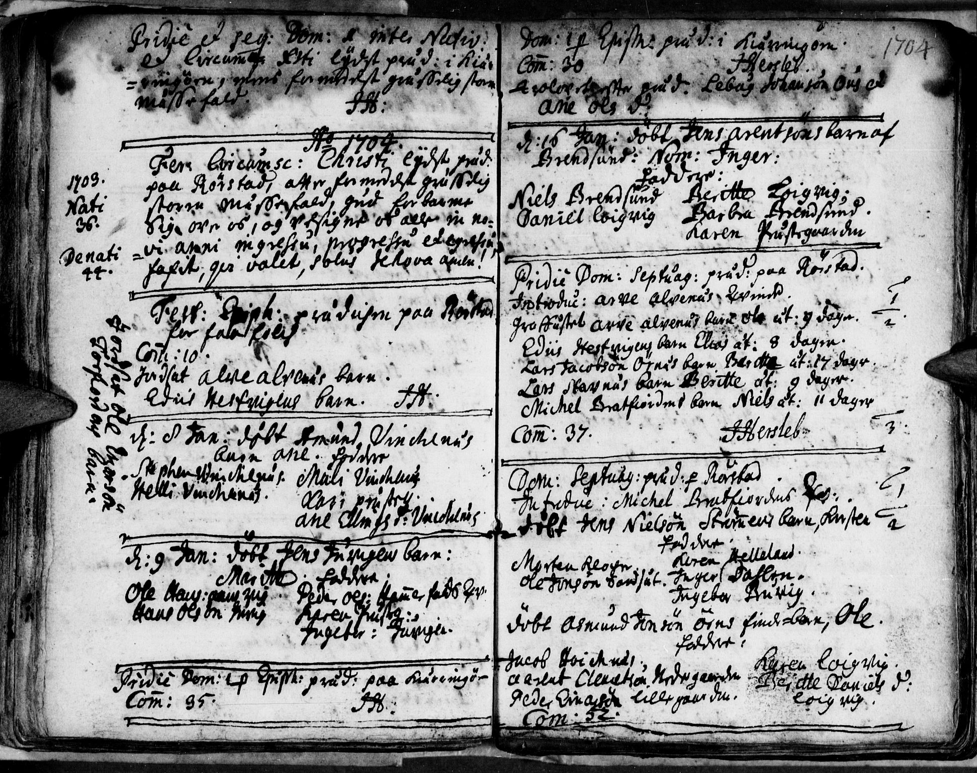 Ministerialprotokoller, klokkerbøker og fødselsregistre - Nordland, SAT/A-1459/853/L0764: Parish register (official) no. 853A03, 1697-1715
