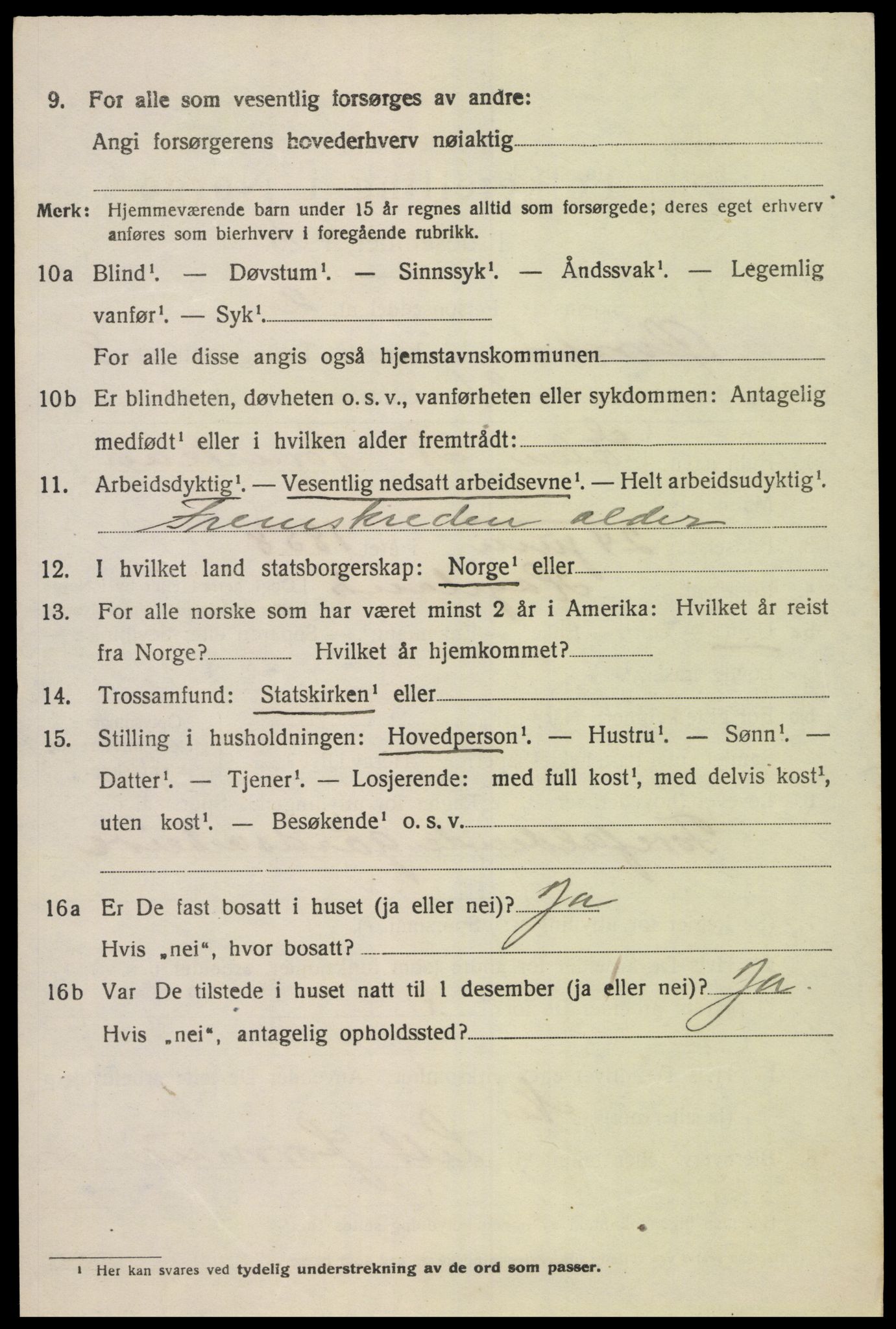 SAK, 1920 census for Øvrebø, 1920, p. 1921