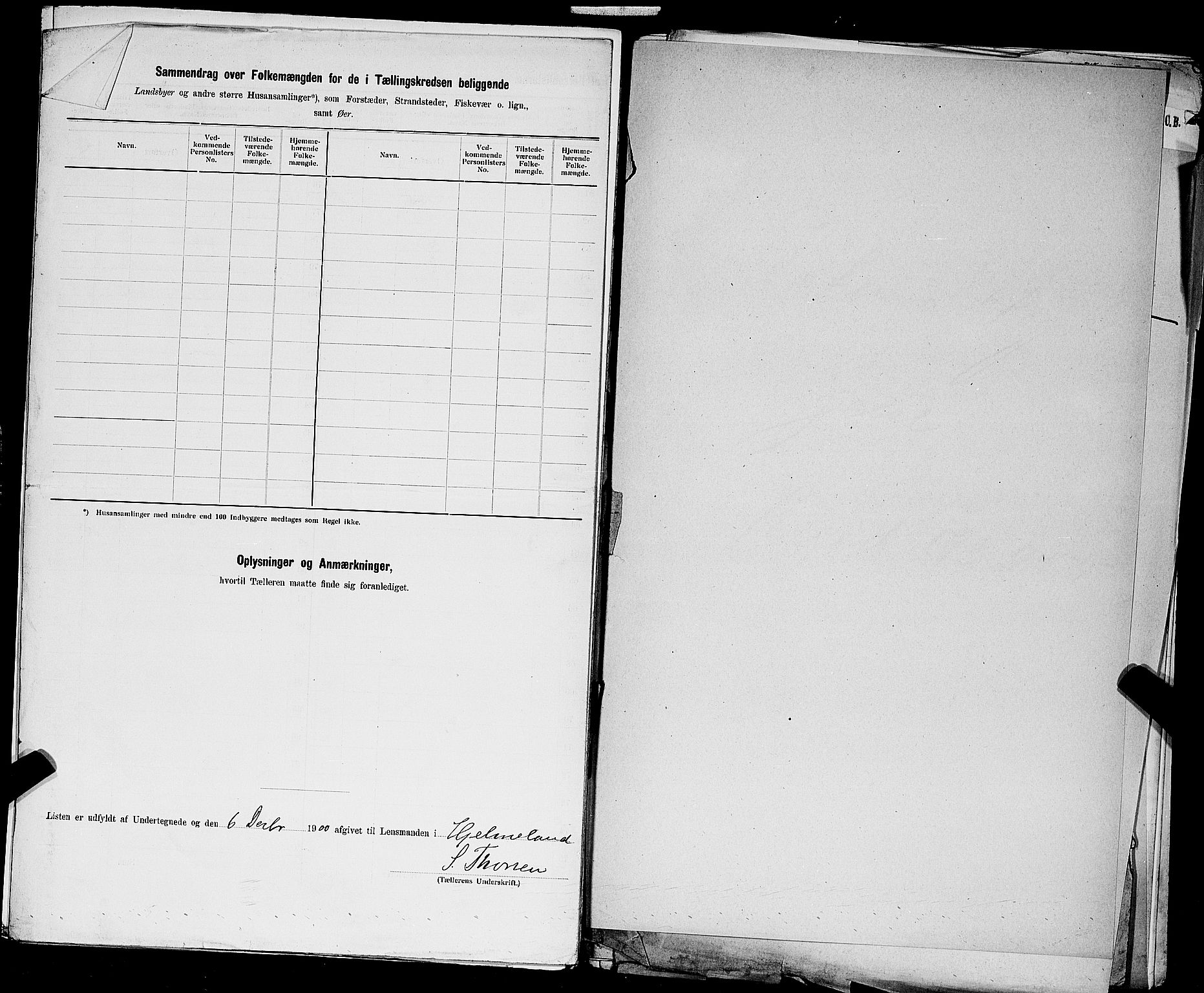 SAST, 1900 census for Hjelmeland, 1900, p. 45