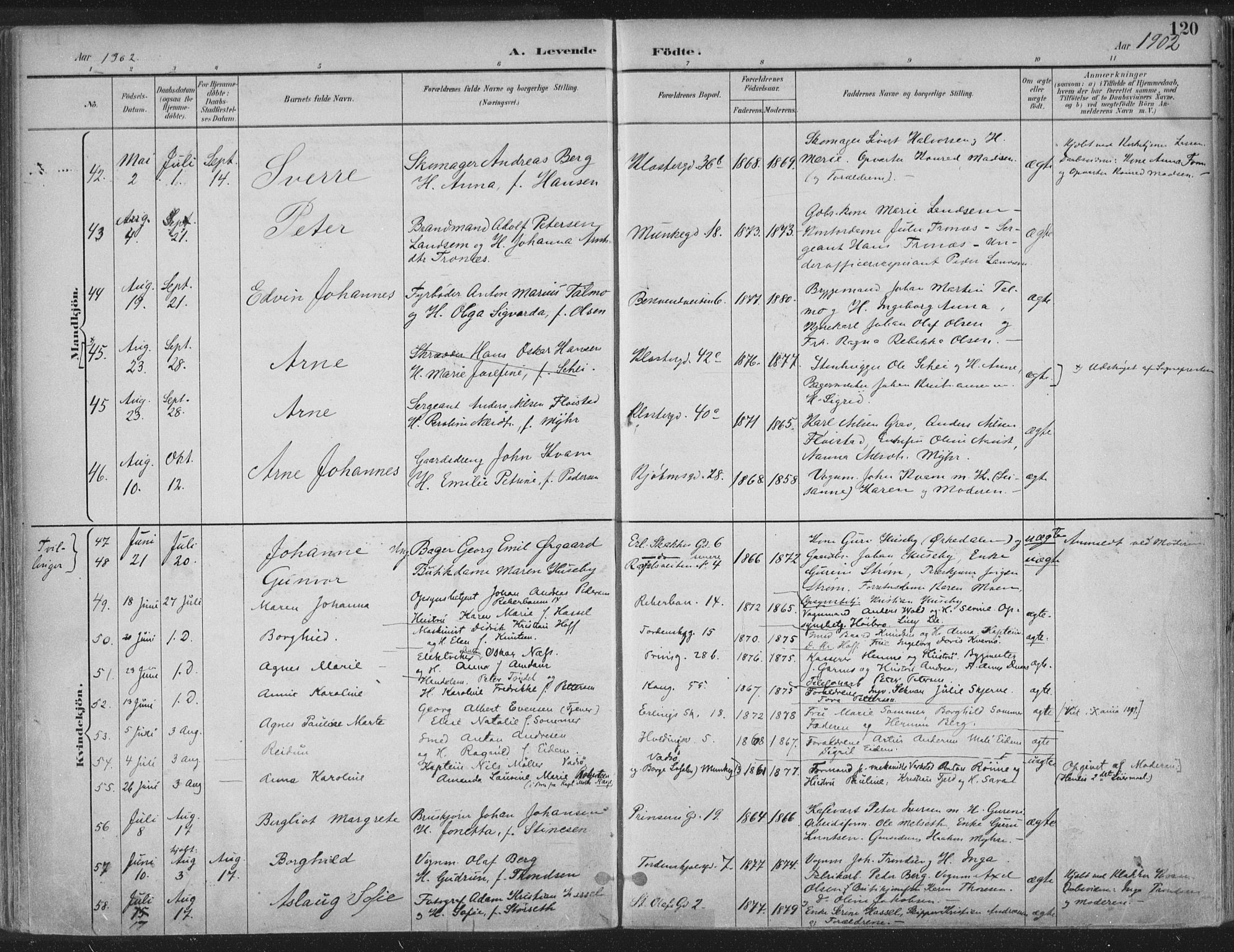 Ministerialprotokoller, klokkerbøker og fødselsregistre - Sør-Trøndelag, AV/SAT-A-1456/601/L0062: Parish register (official) no. 601A30, 1891-1911, p. 120