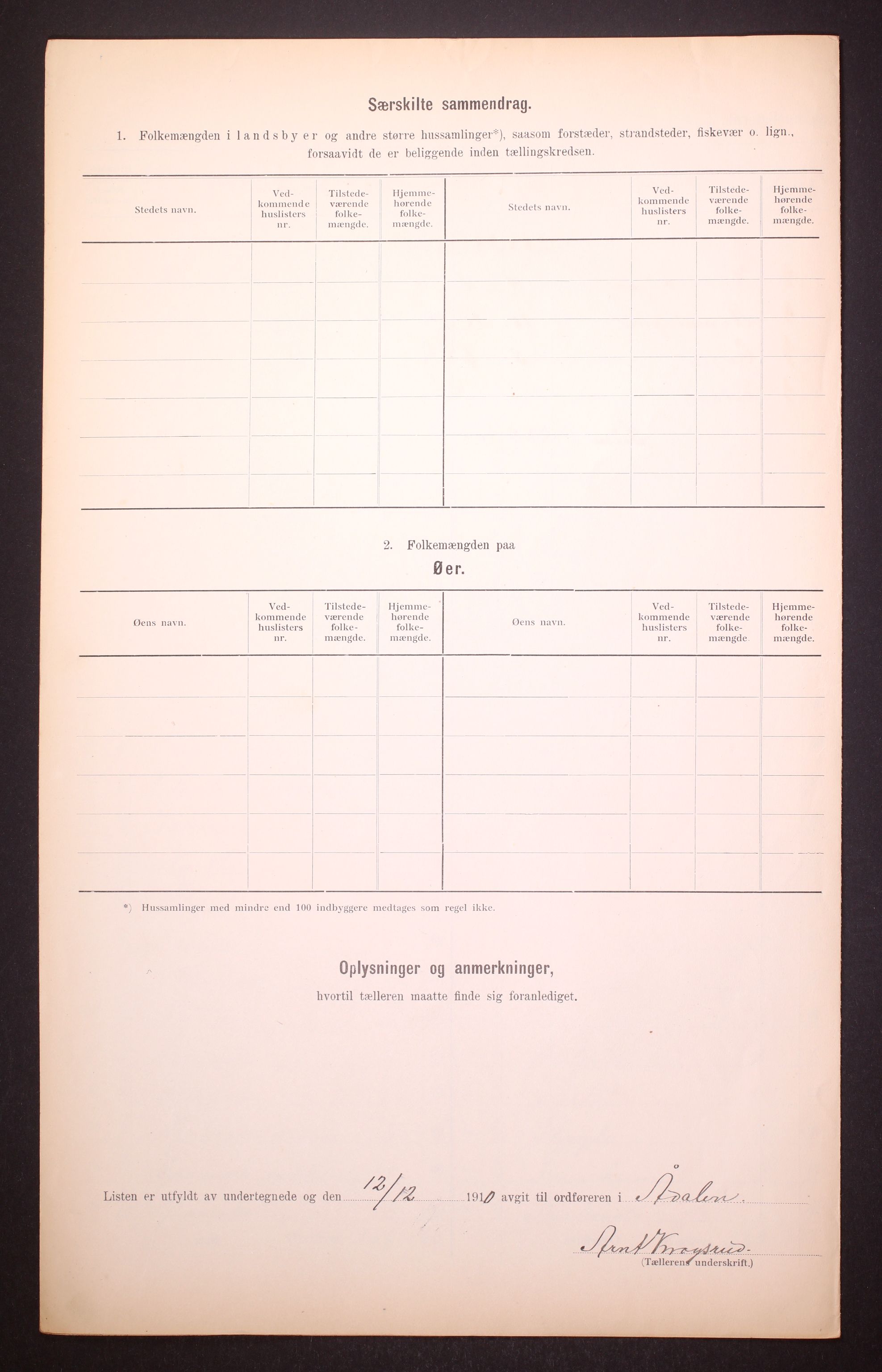 RA, 1910 census for Ådal, 1910, p. 9