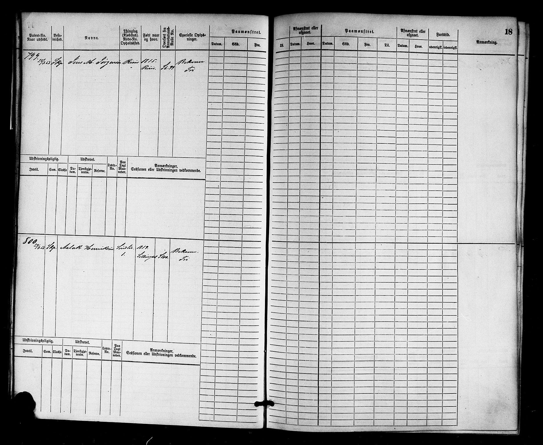 Risør mønstringskrets, AV/SAK-2031-0010/F/Fb/L0003: Hovedrulle nr 767-1528, Q-3, 1868-1910, p. 19