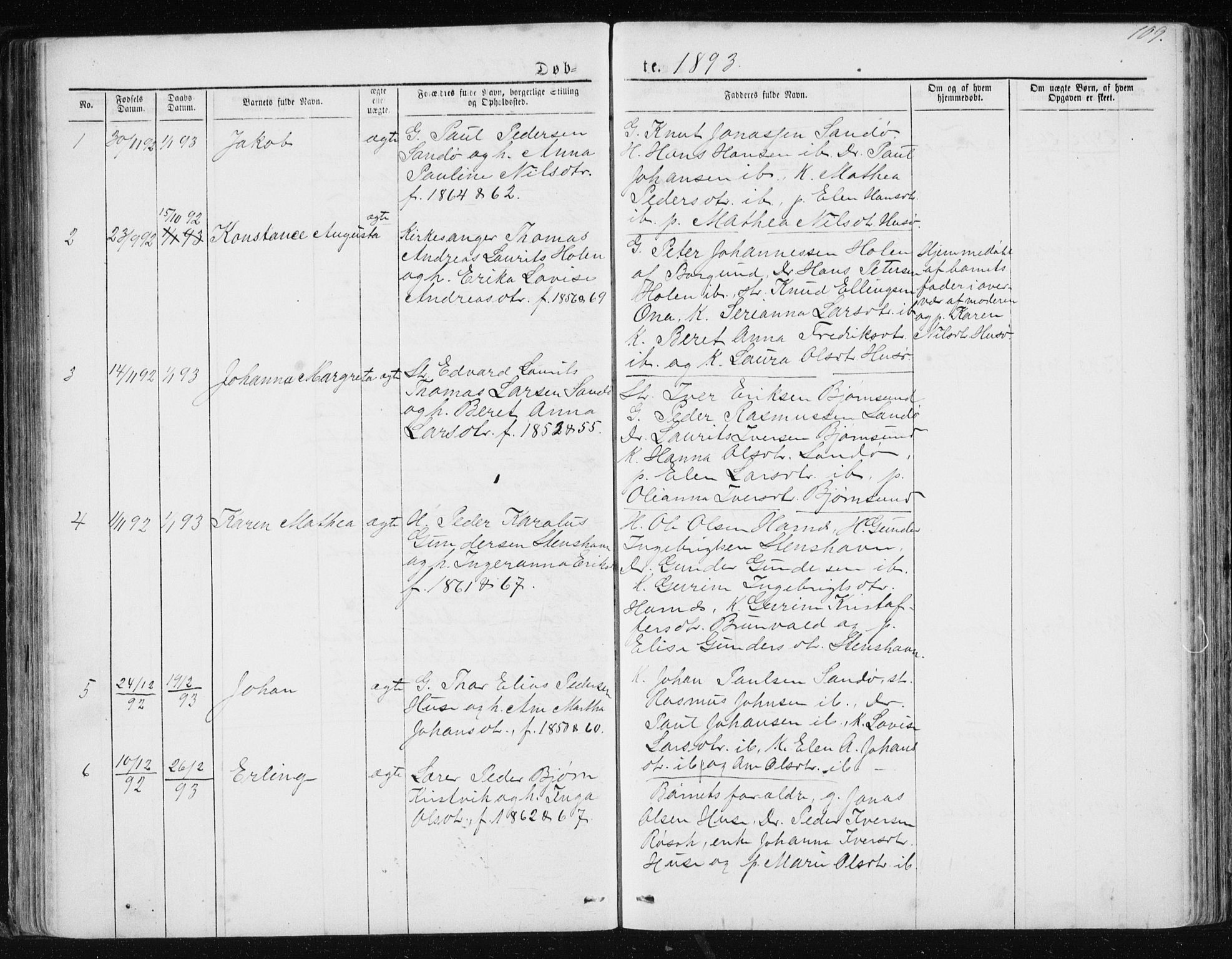 Ministerialprotokoller, klokkerbøker og fødselsregistre - Møre og Romsdal, AV/SAT-A-1454/561/L0732: Parish register (copy) no. 561C02, 1867-1900, p. 109