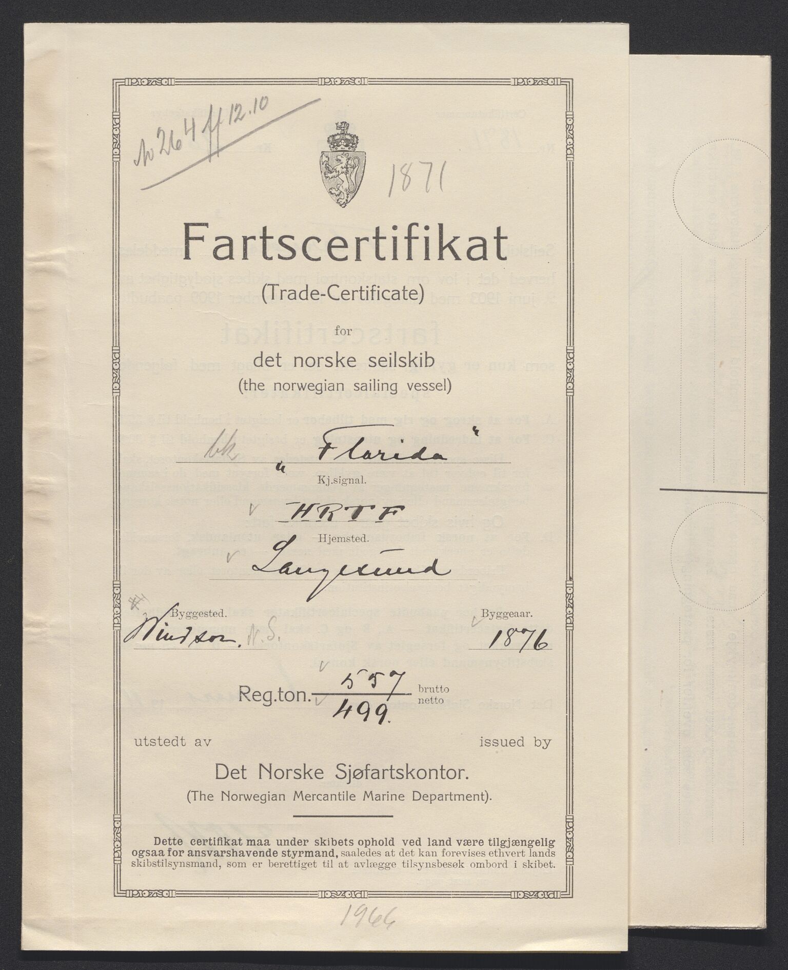 Sjøfartsdirektoratet med forløpere, skipsmapper slettede skip, AV/RA-S-4998/F/Fa/L0354: --, 1876-1933, p. 414