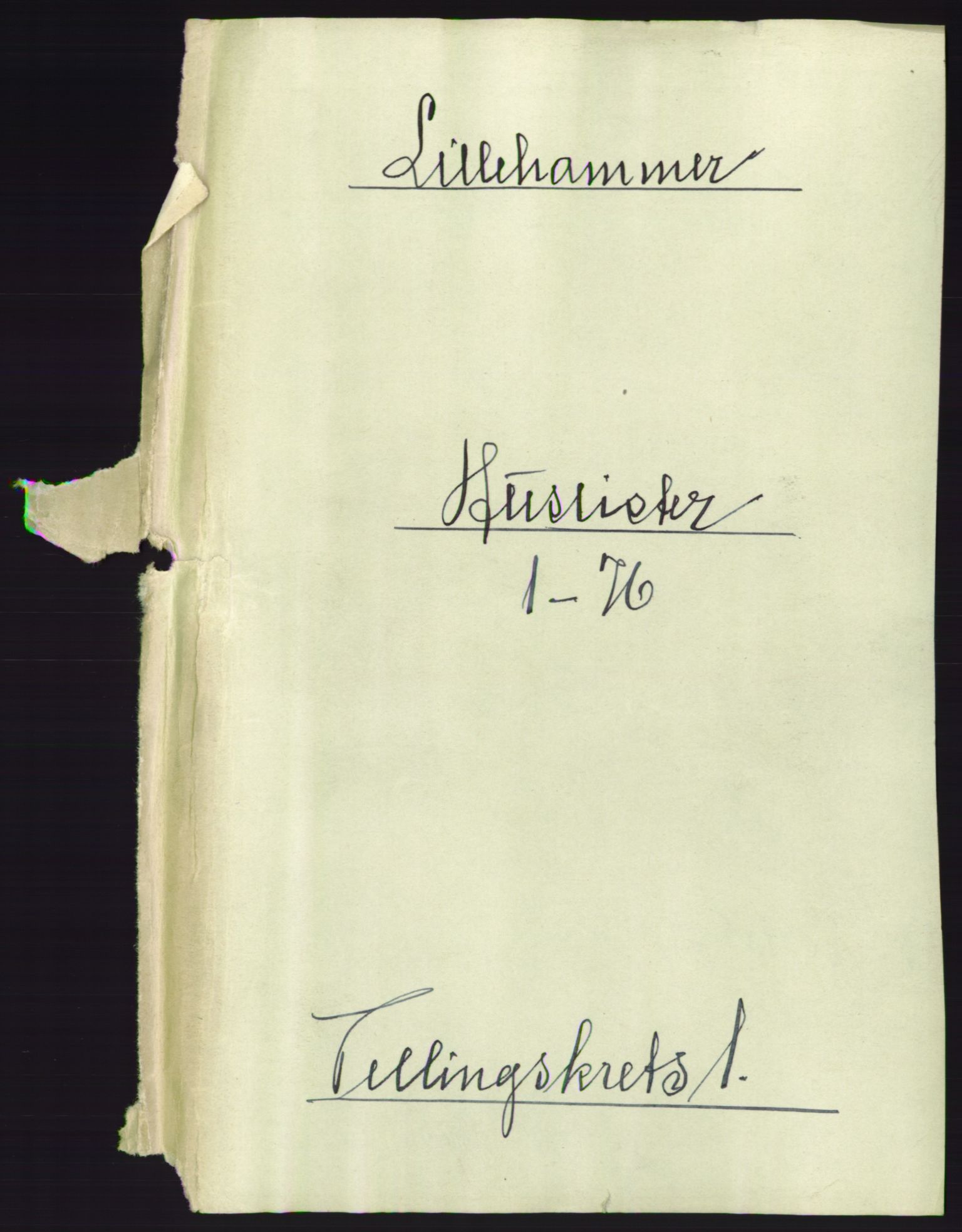 RA, 1891 census for 0501 Lillehammer, 1891, p. 11